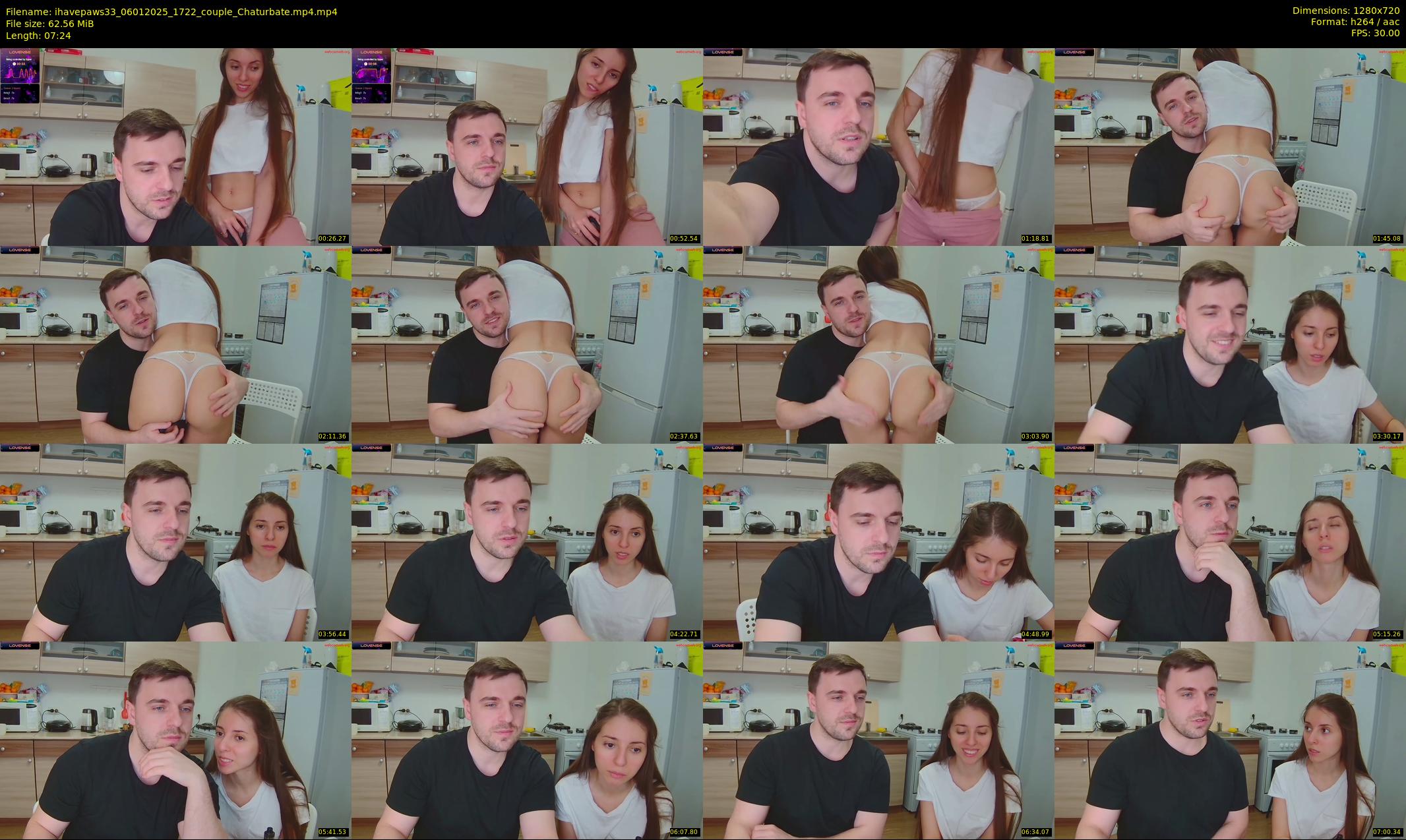 ihavepaws33 — 8 minute Chaturbate couple cam show recording, 720p, Jan 6, 2025