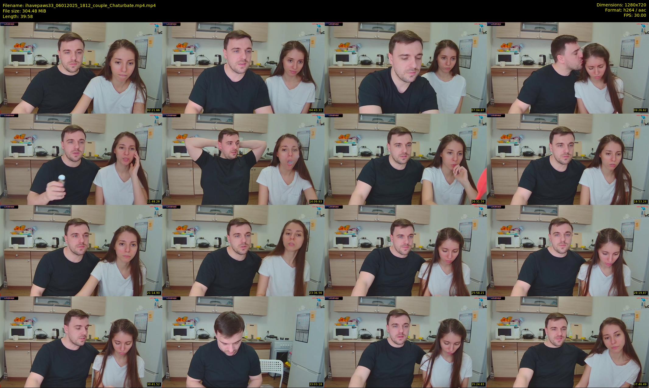 ihavepaws33 — 40 minute Chaturbate couple cam show recording, 720p, Jan 6, 2025