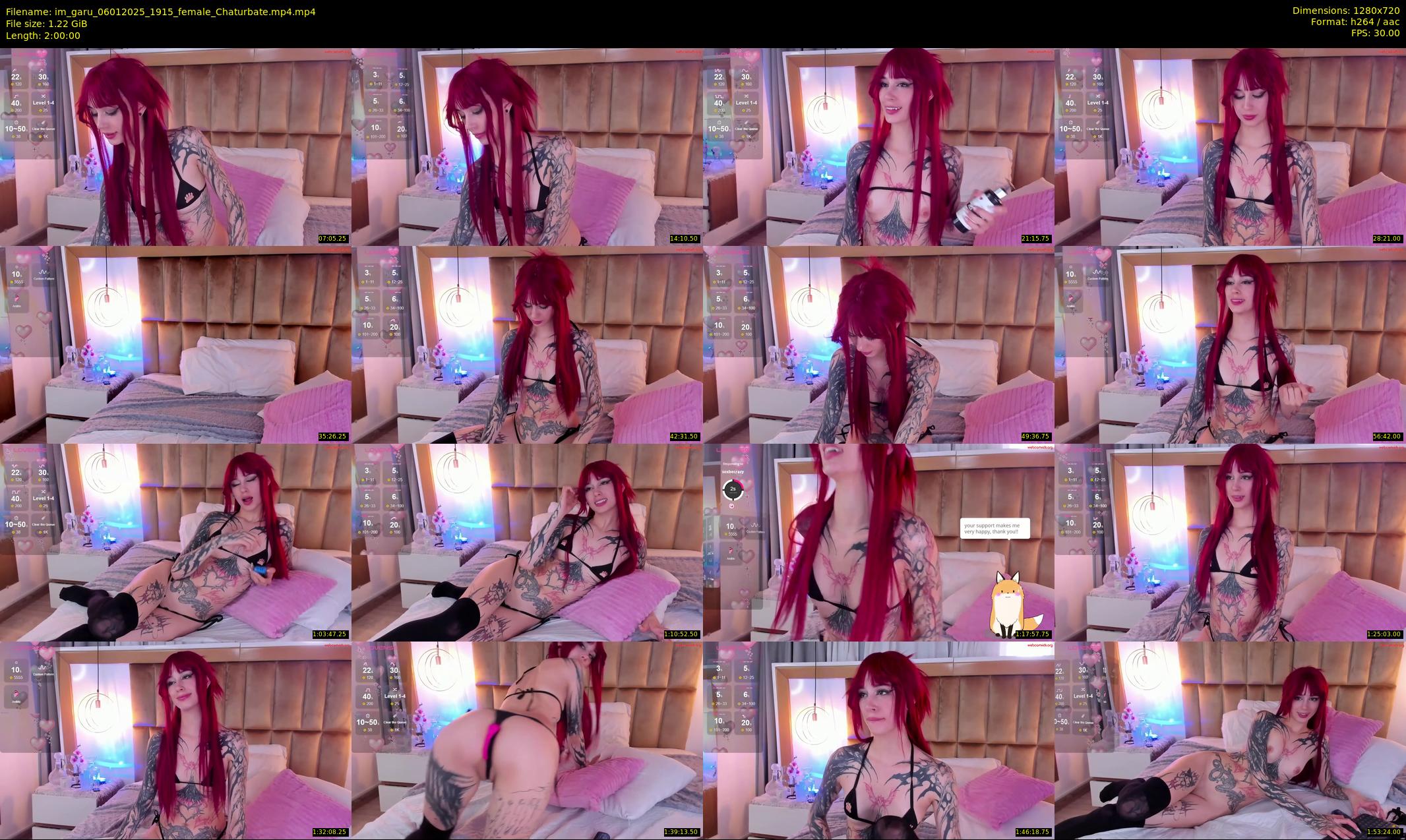 im_garu — 120 minute Chaturbate female cam show recording, 720p, Jan 6, 2025