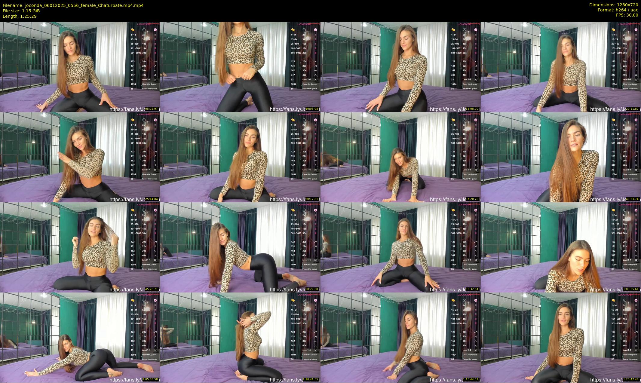 joconda — 86 minute Chaturbate female cam show recording, 720p, Jan 6, 2025