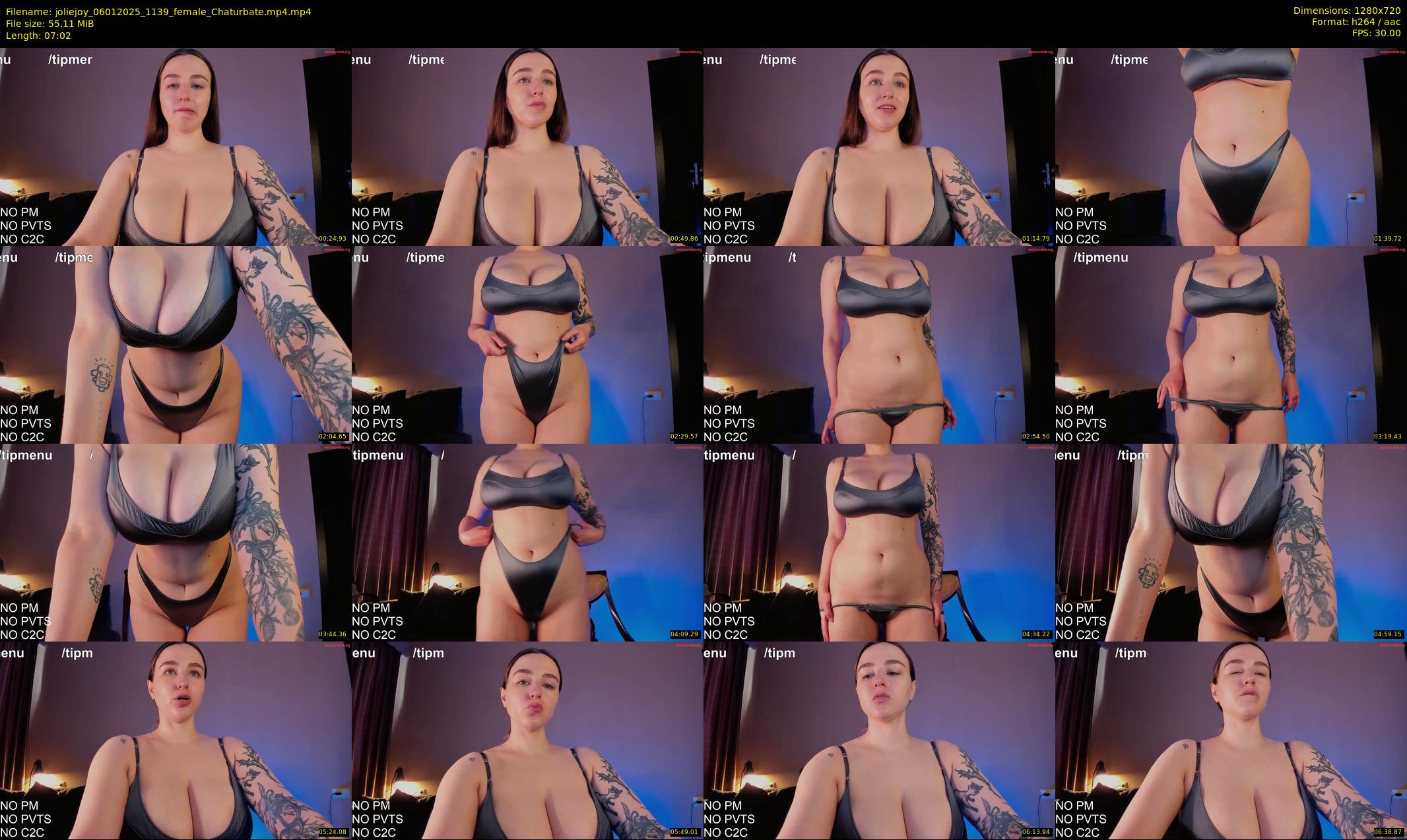 joliejoy — 8 minute Chaturbate female cam show recording, 720p, Jan 6, 2025