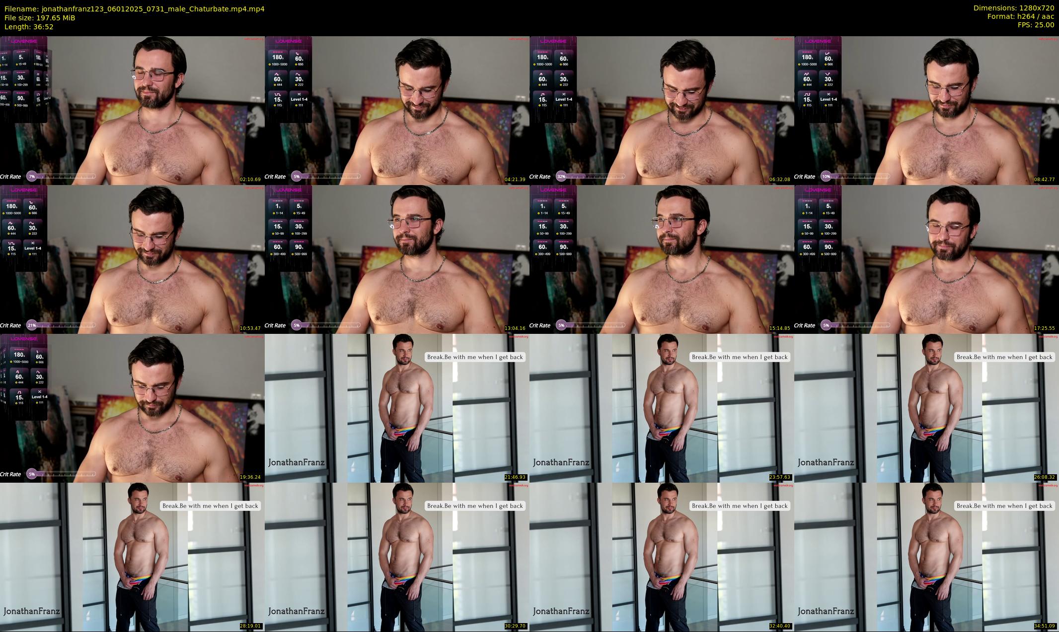 jonathanfranz123 — 37 minute Chaturbate male cam show recording, 720p, Jan 6, 2025