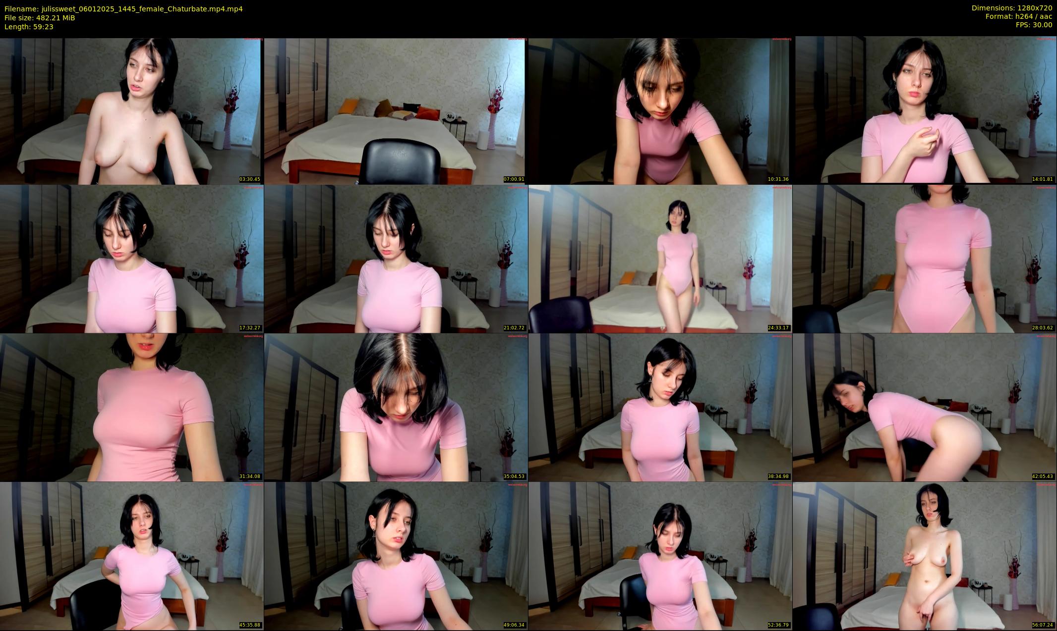julissweet — 60 minute Chaturbate female cam show recording, 720p, Jan 6, 2025