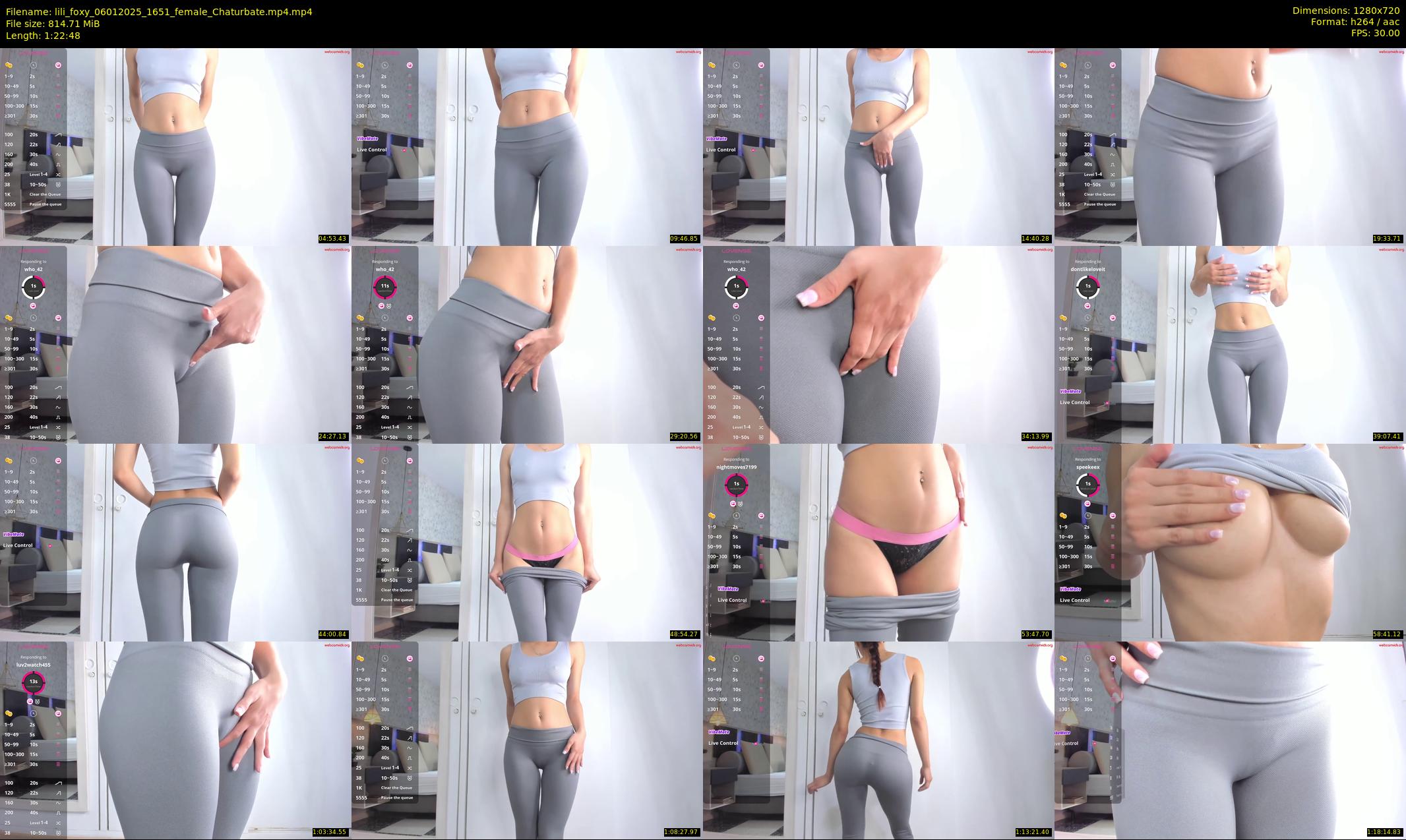 lili_foxy — 83 minute Chaturbate female cam show recording, 720p, Jan 6, 2025