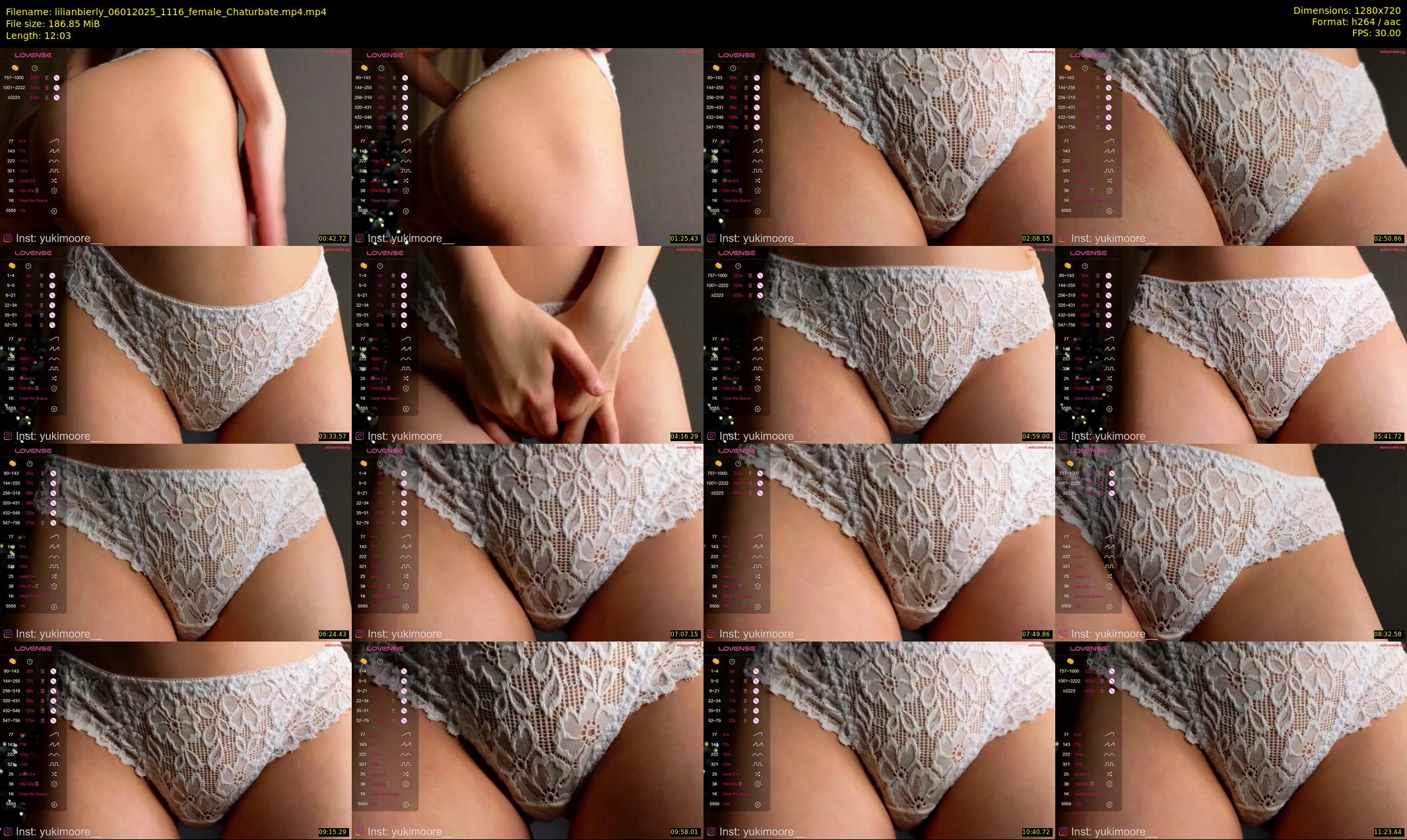 lilianbierly — 13 minute Chaturbate female cam show recording, 720p, Jan 6, 2025