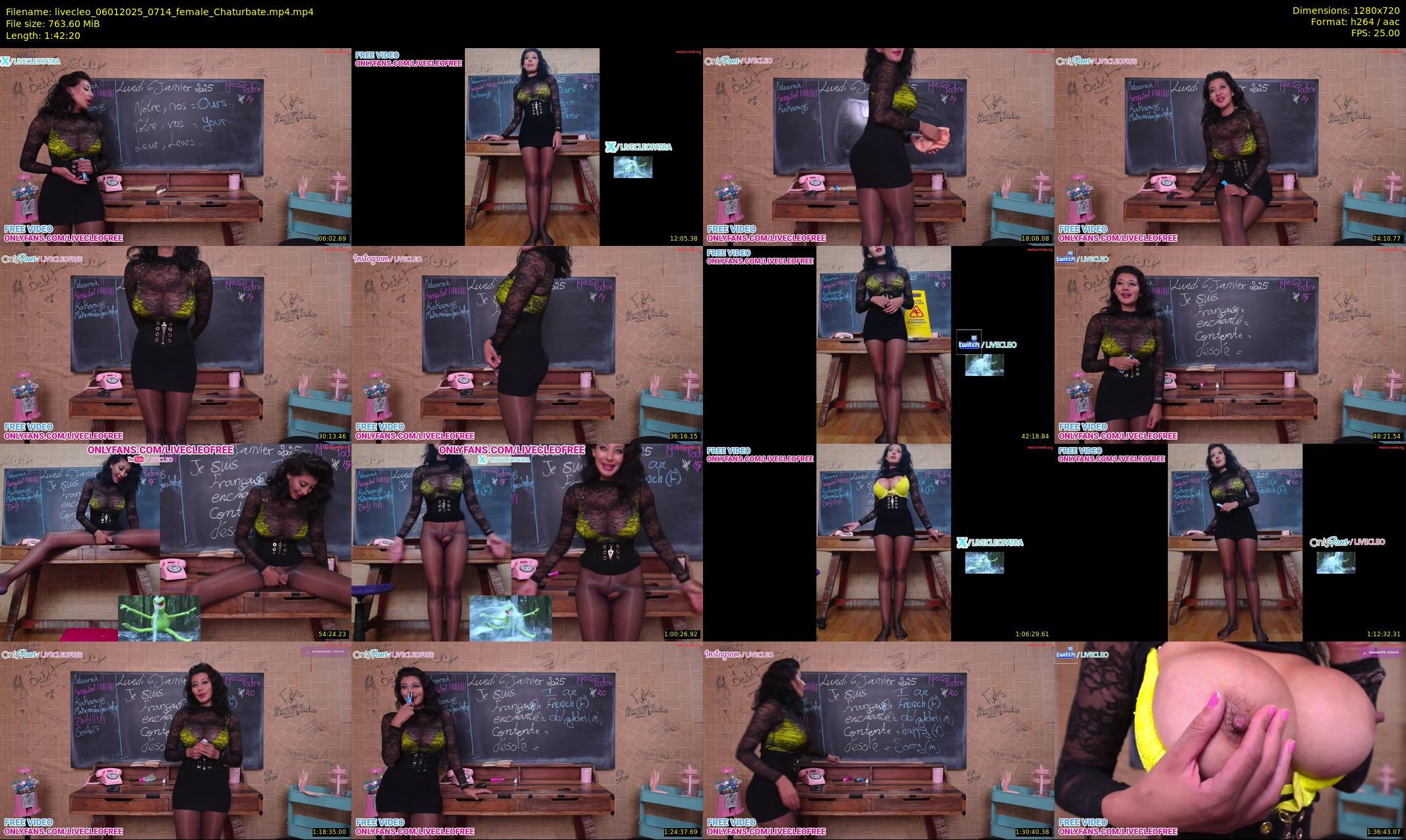 livecleo — 103 minute Chaturbate female cam show recording, 720p, Jan 6, 2025