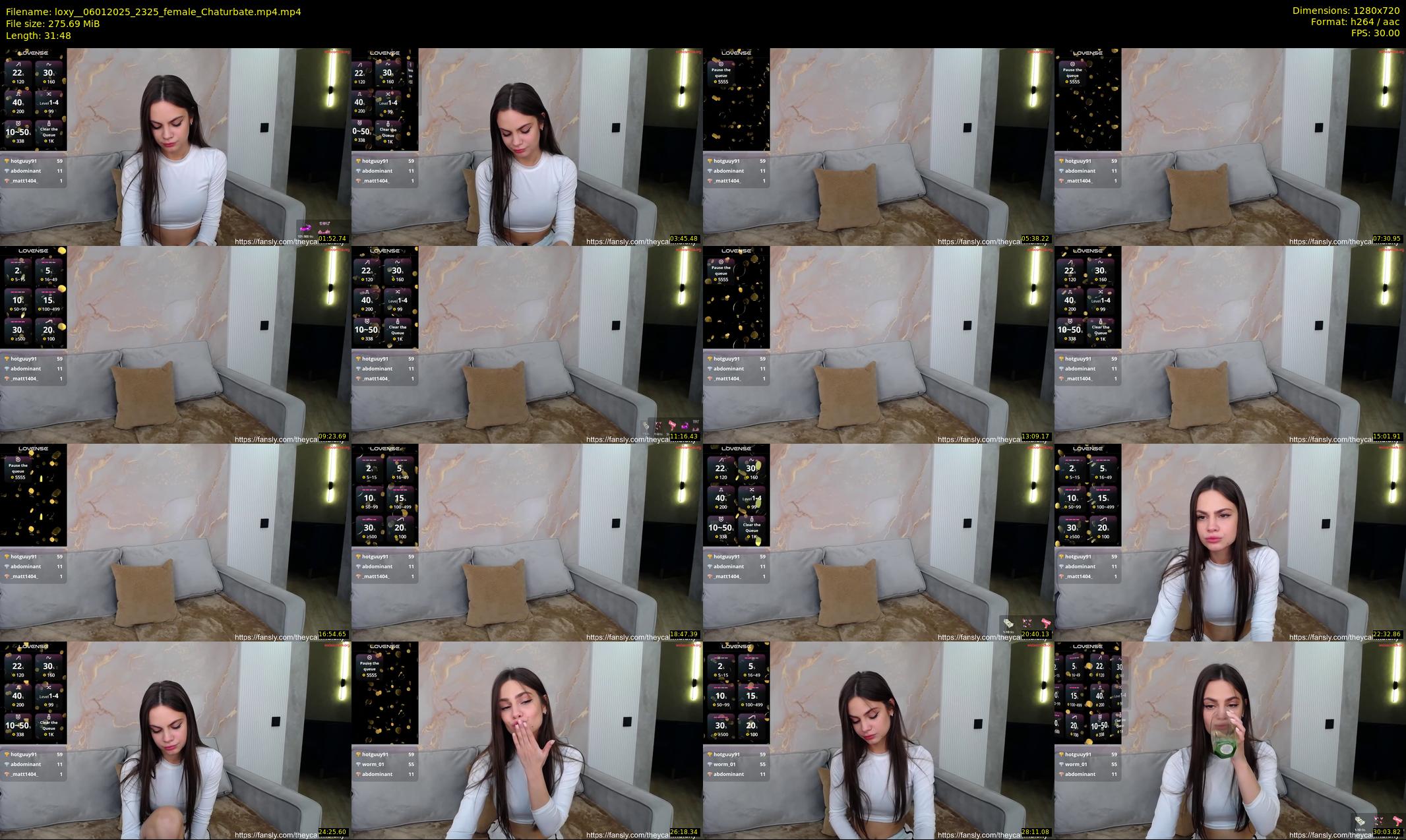 loxy_ — 32 minute Chaturbate female cam show recording, 720p, Jan 6, 2025