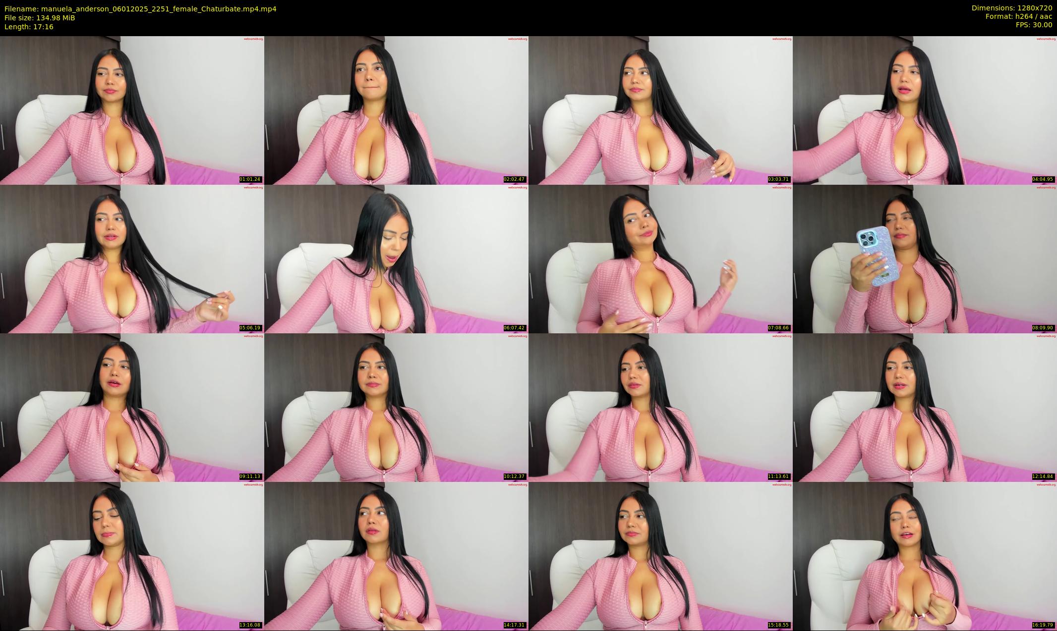 manuela_anderson — 18 minute Chaturbate female cam show recording, 720p, Jan 6, 2025