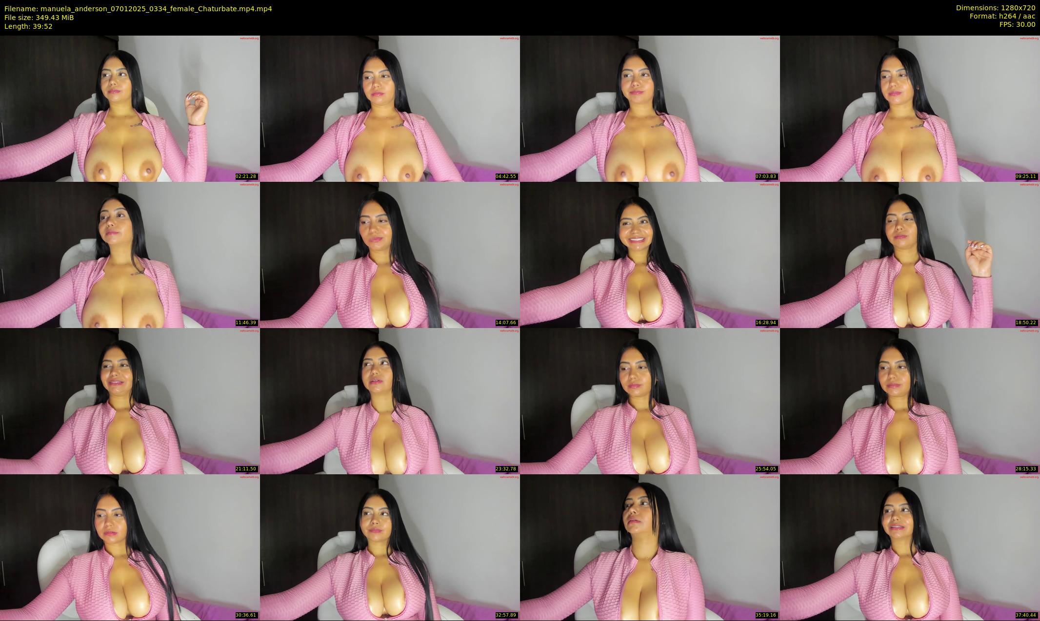 manuela_anderson — 40 minute Chaturbate female cam show recording, 720p, Jan 7, 2025
