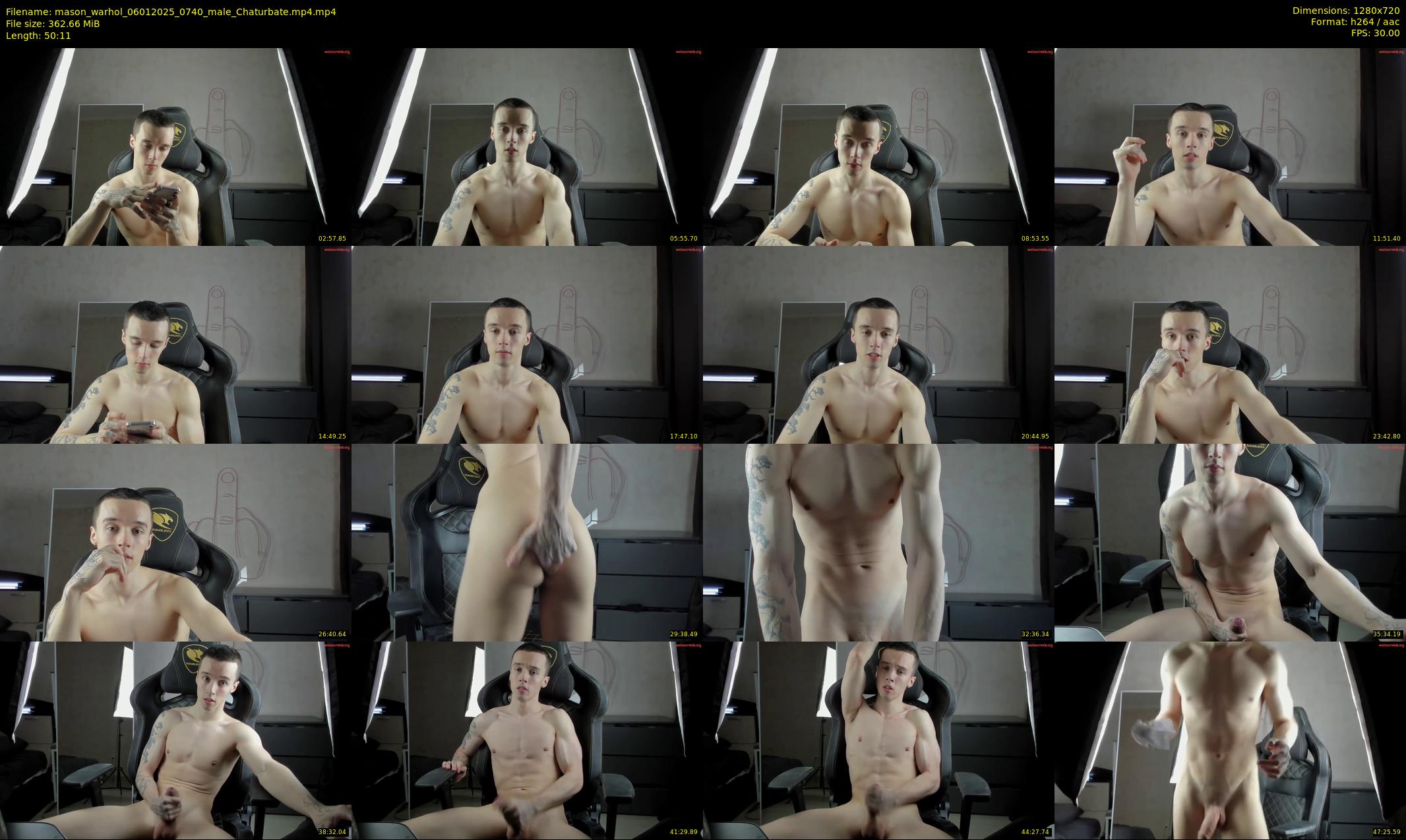 mason_warhol — 51 minute Chaturbate male cam show recording, 720p, Jan 6, 2025
