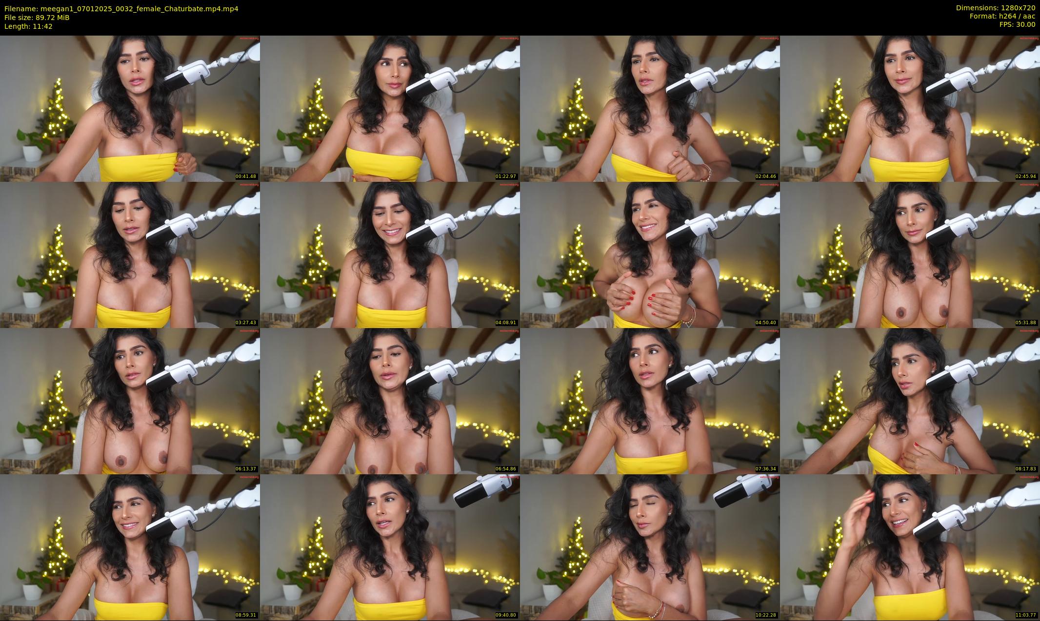 meegan1 — 12 minute Chaturbate female cam show recording, 720p, Jan 7, 2025