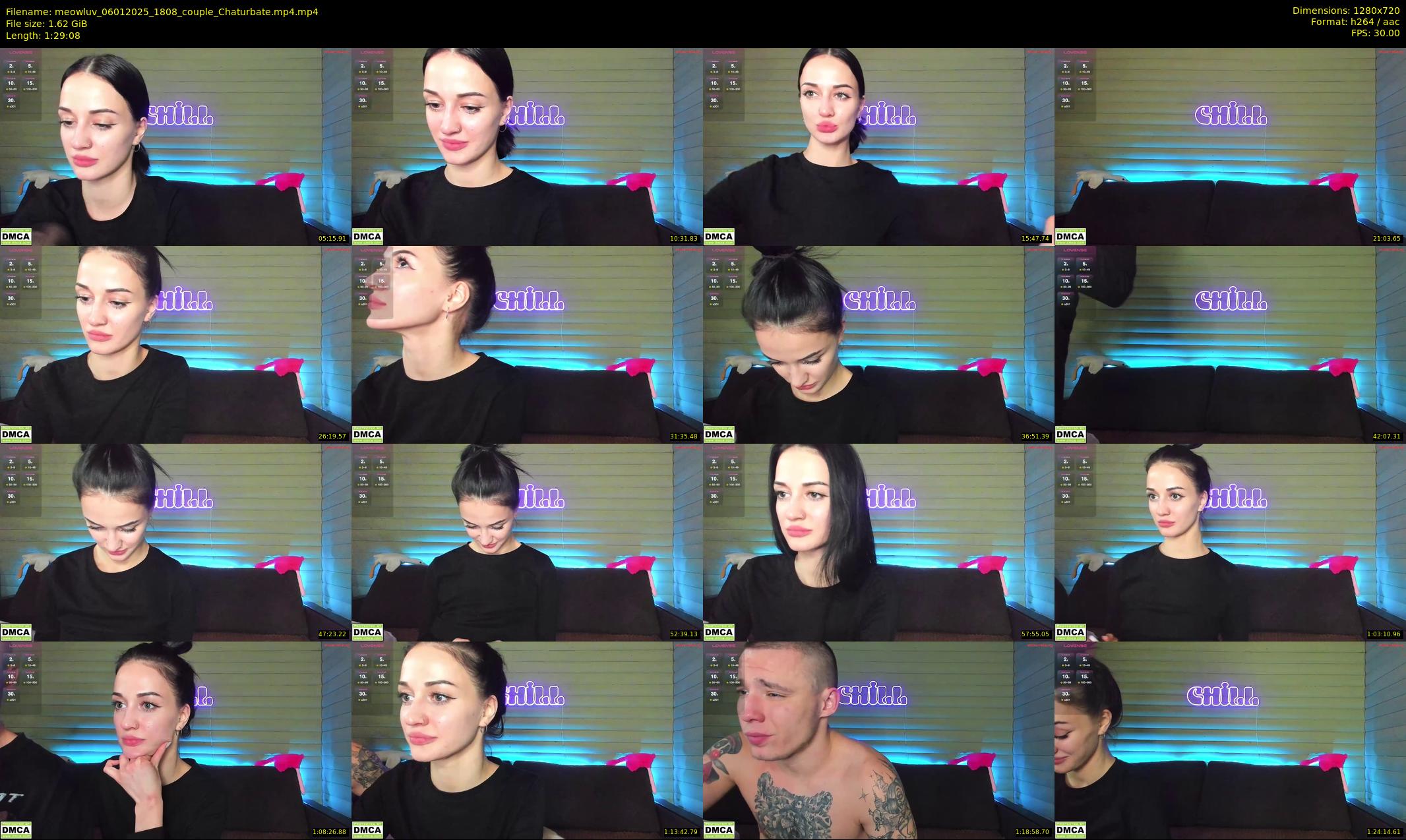 meowluv — 90 minute Chaturbate couple cam show recording, 720p, Jan 6, 2025
