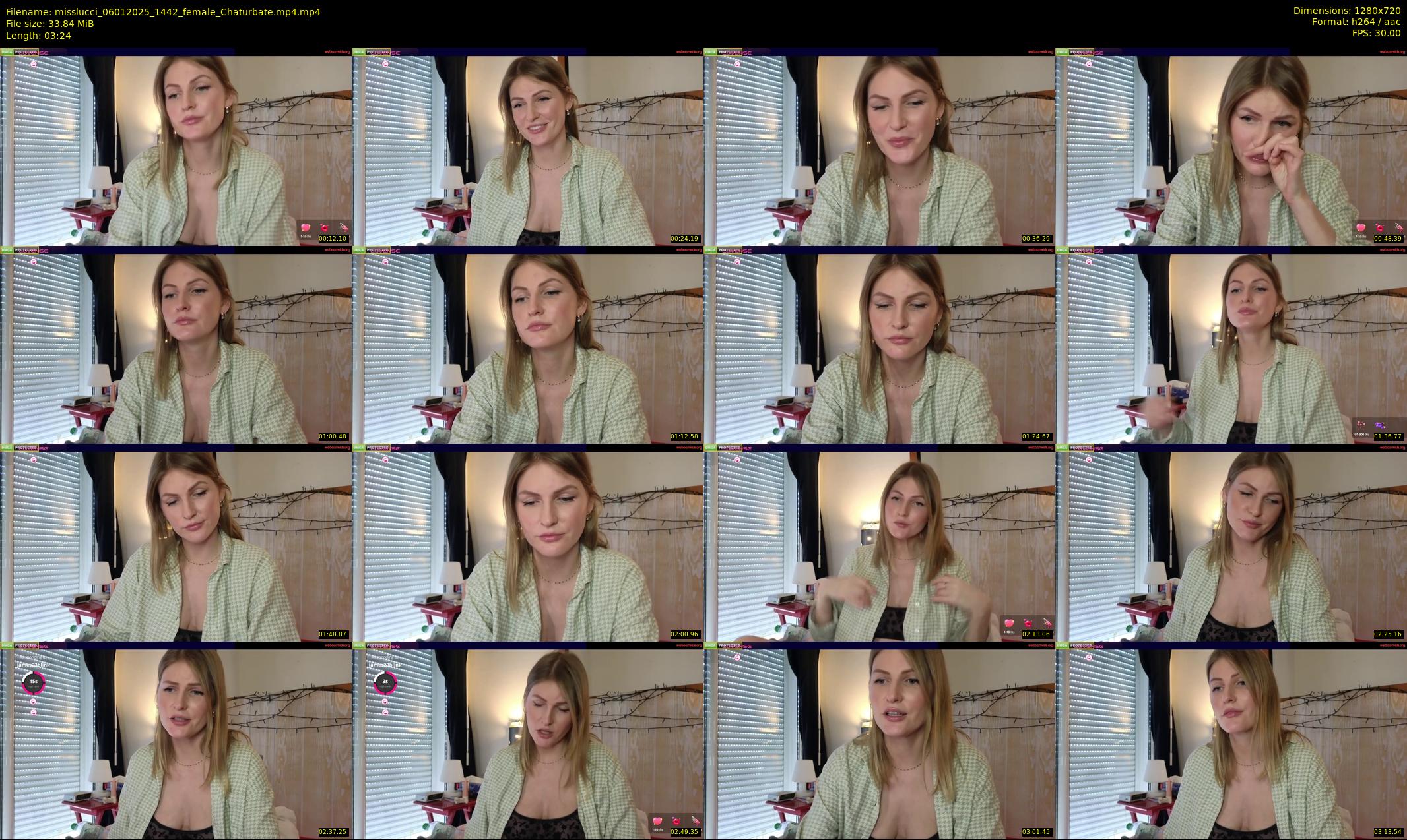 misslucci — 4 minute Chaturbate female cam show recording, 720p, Jan 6, 2025
