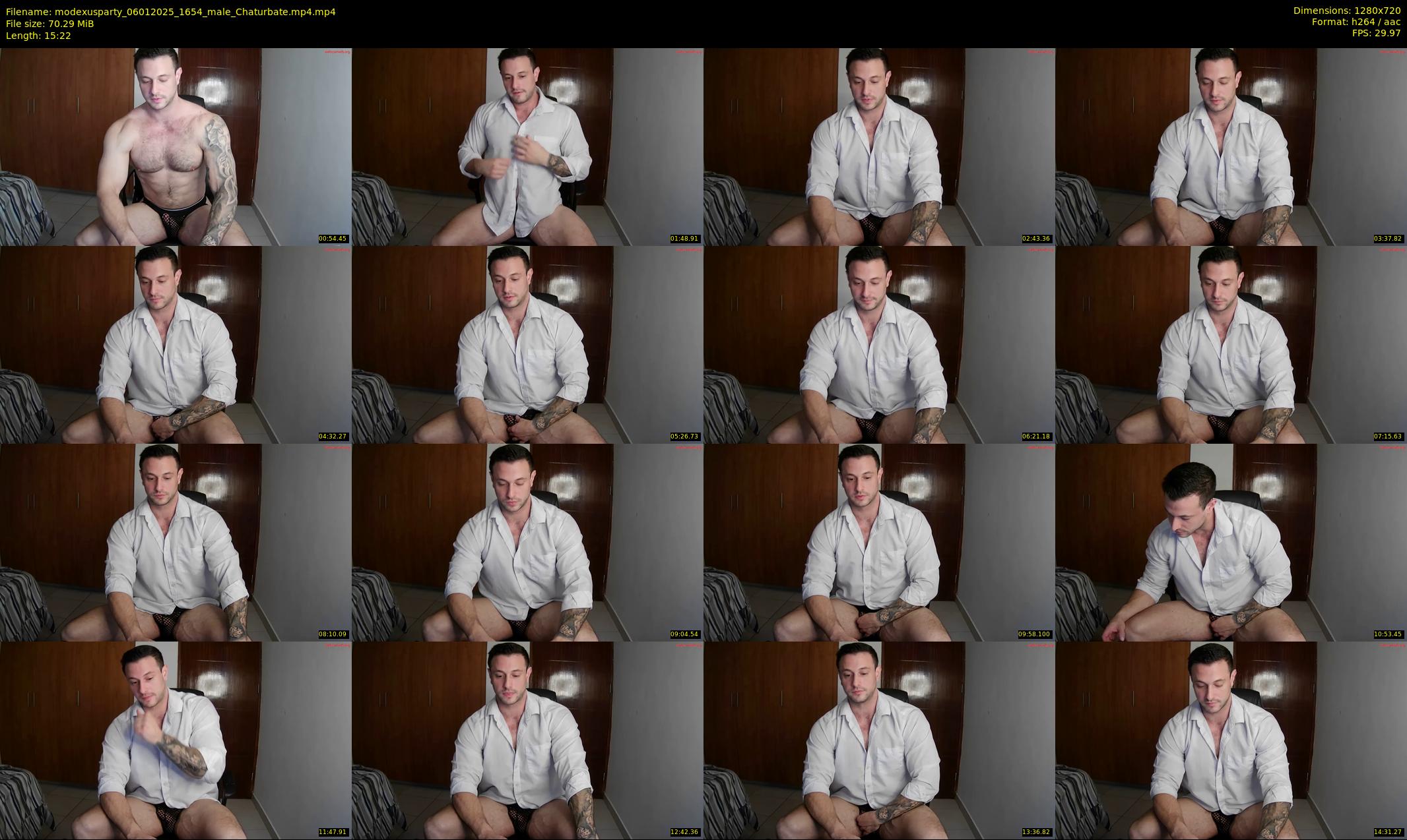 modexusparty — 16 minute Chaturbate male cam show recording, 720p, Jan 6, 2025