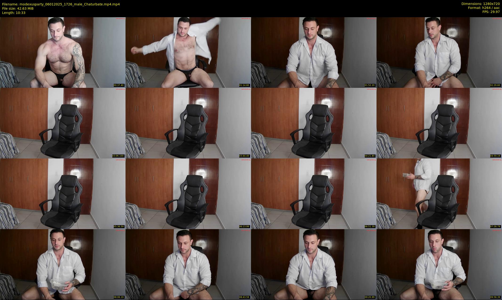 modexusparty — 11 minute Chaturbate male cam show recording, 720p, Jan 6, 2025