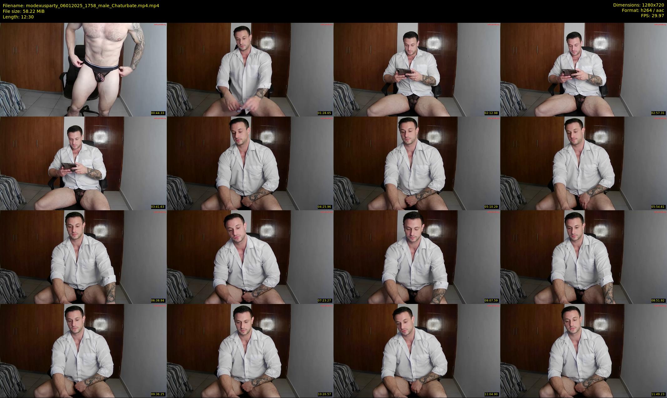 modexusparty — 13 minute Chaturbate male cam show recording, 720p, Jan 6, 2025