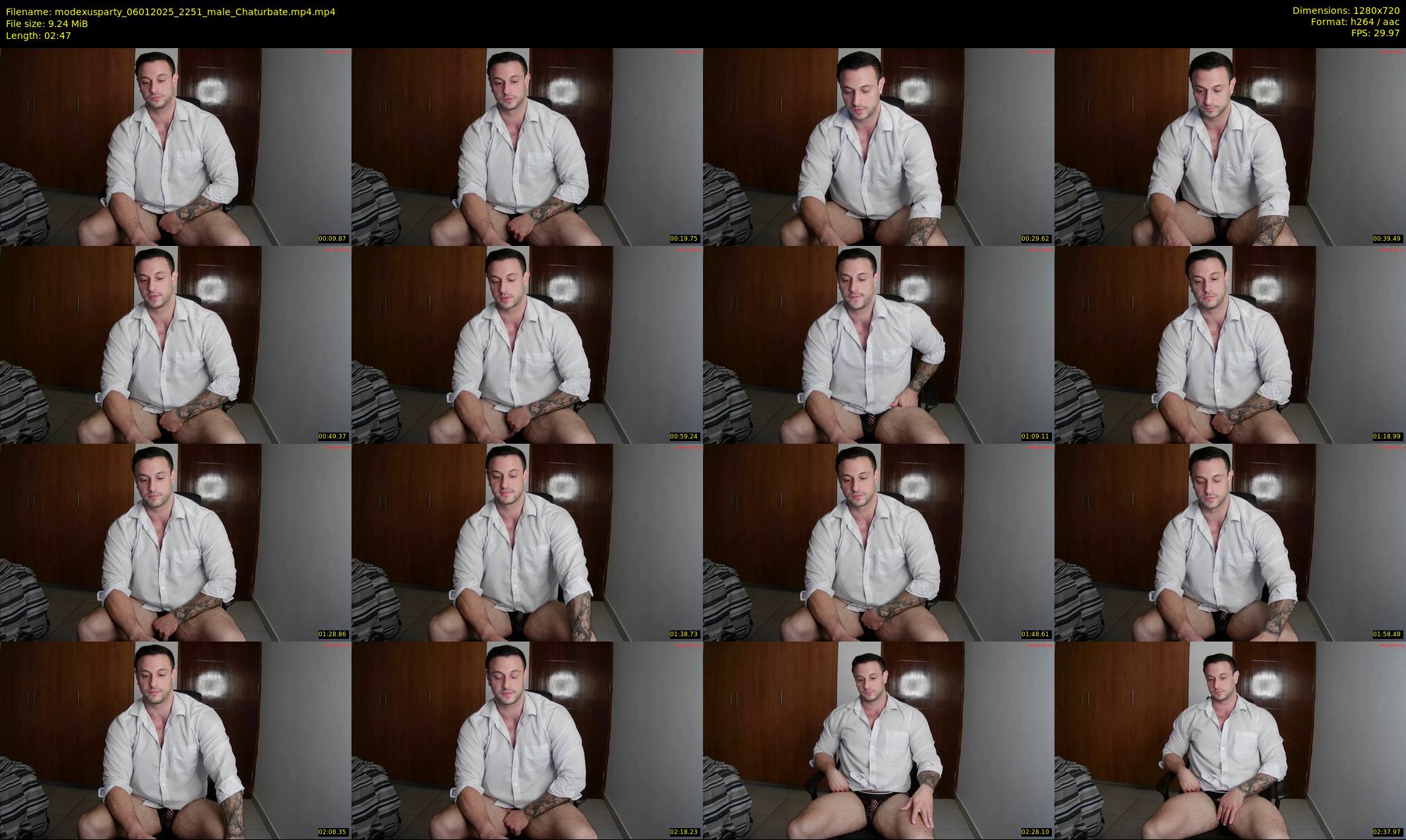 modexusparty — 3 minute Chaturbate male cam show recording, 720p, Jan 6, 2025