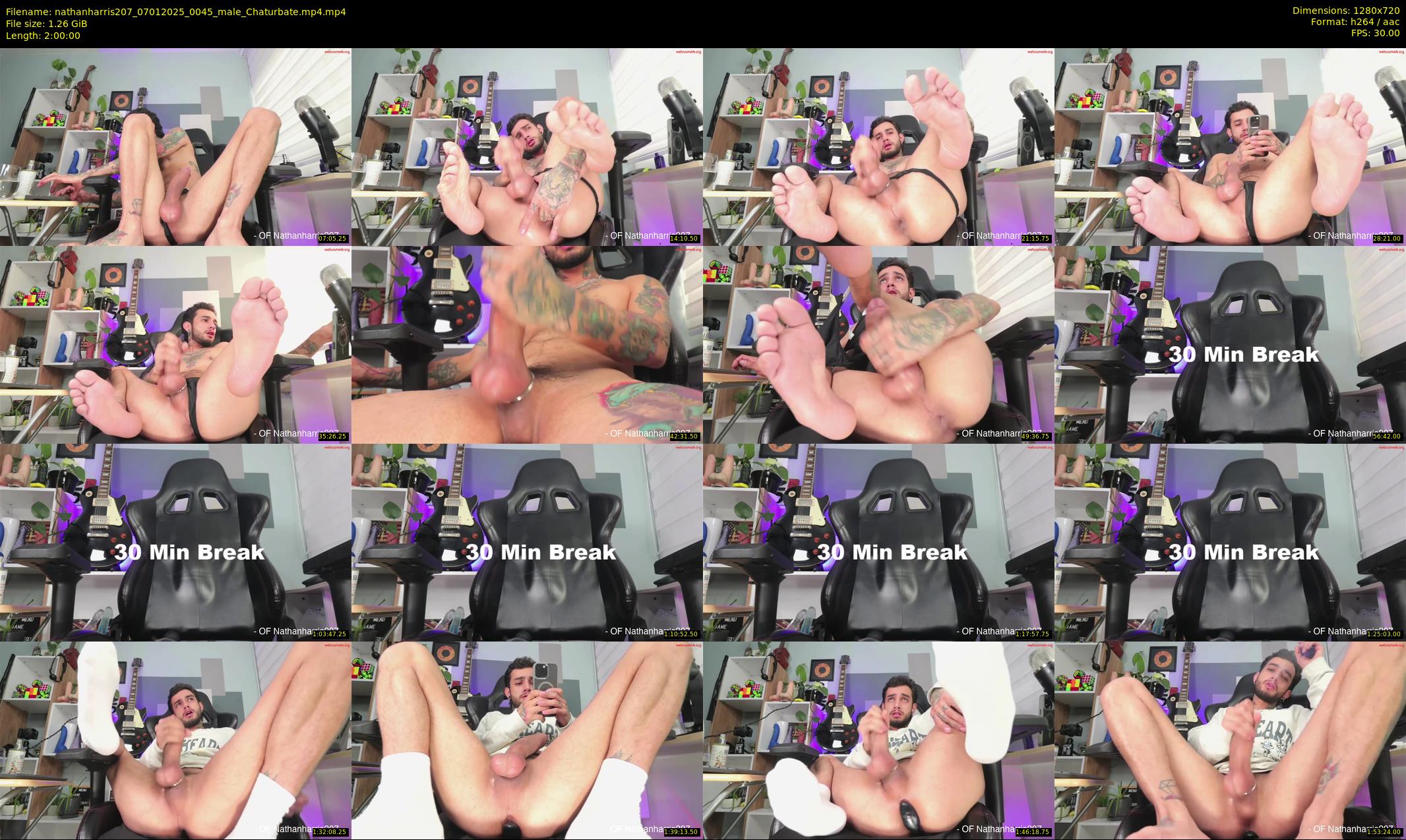 nathanharris207 — 120 minute Chaturbate male cam show recording, 720p, Jan 7, 2025