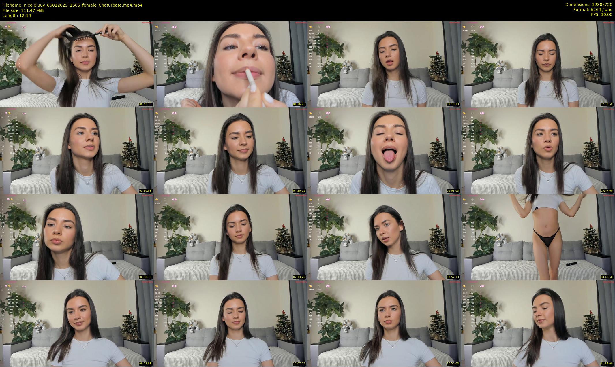 nicoleluuv — 13 minute Chaturbate female cam show recording, 720p, Jan 6, 2025