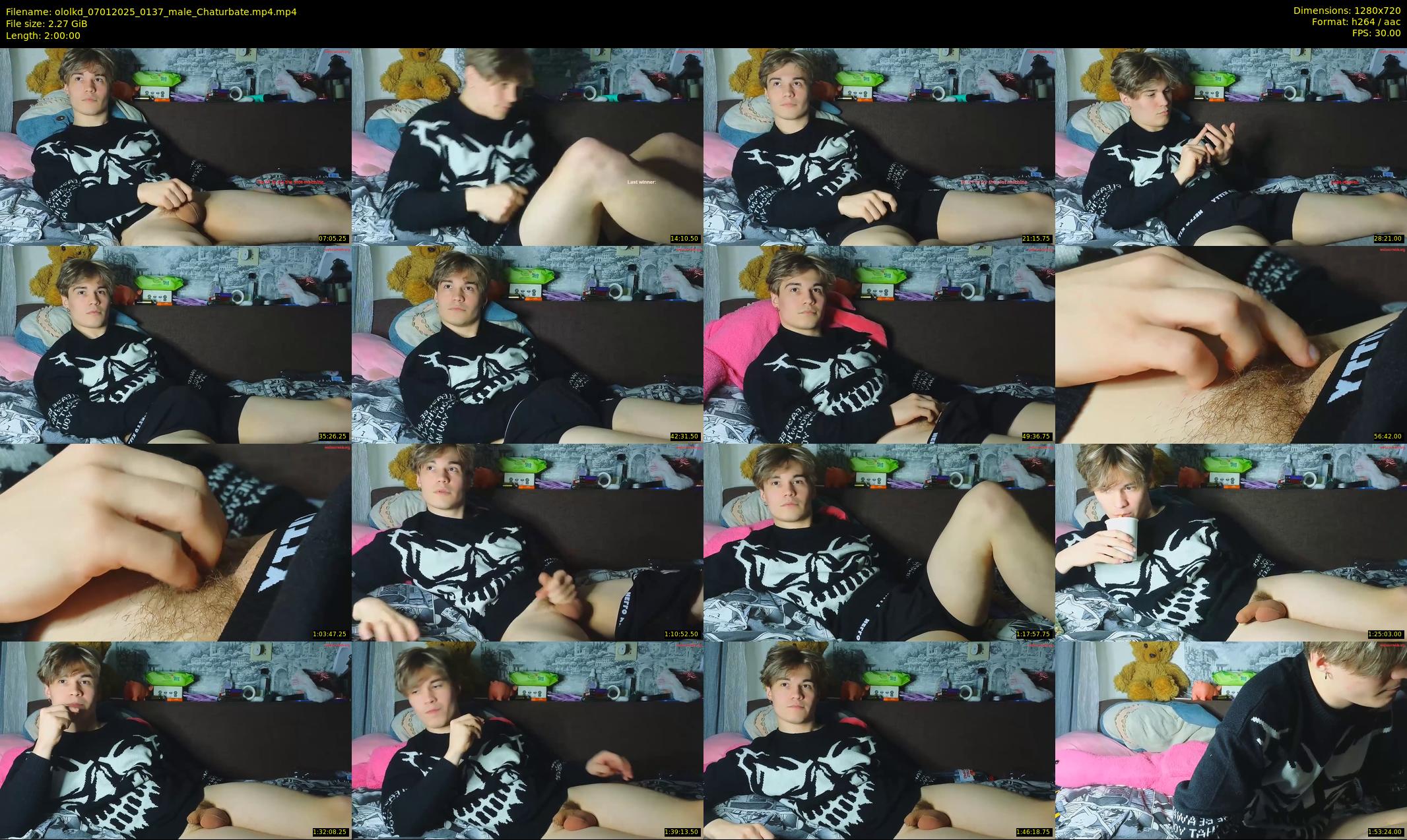 ololkd — 120 minute Chaturbate male cam show recording, 720p, Jan 7, 2025