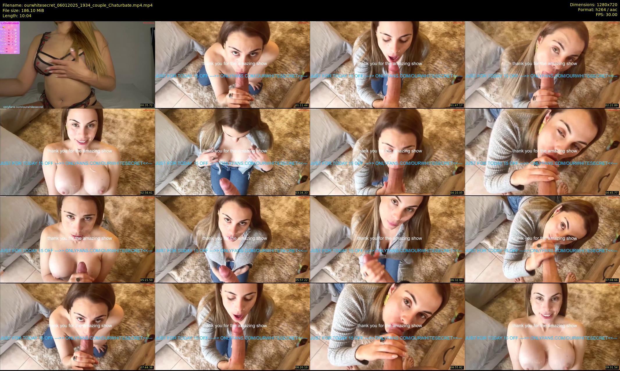 ourwhitesecret — 11 minute Chaturbate couple cam show recording, 720p, Jan 6, 2025
