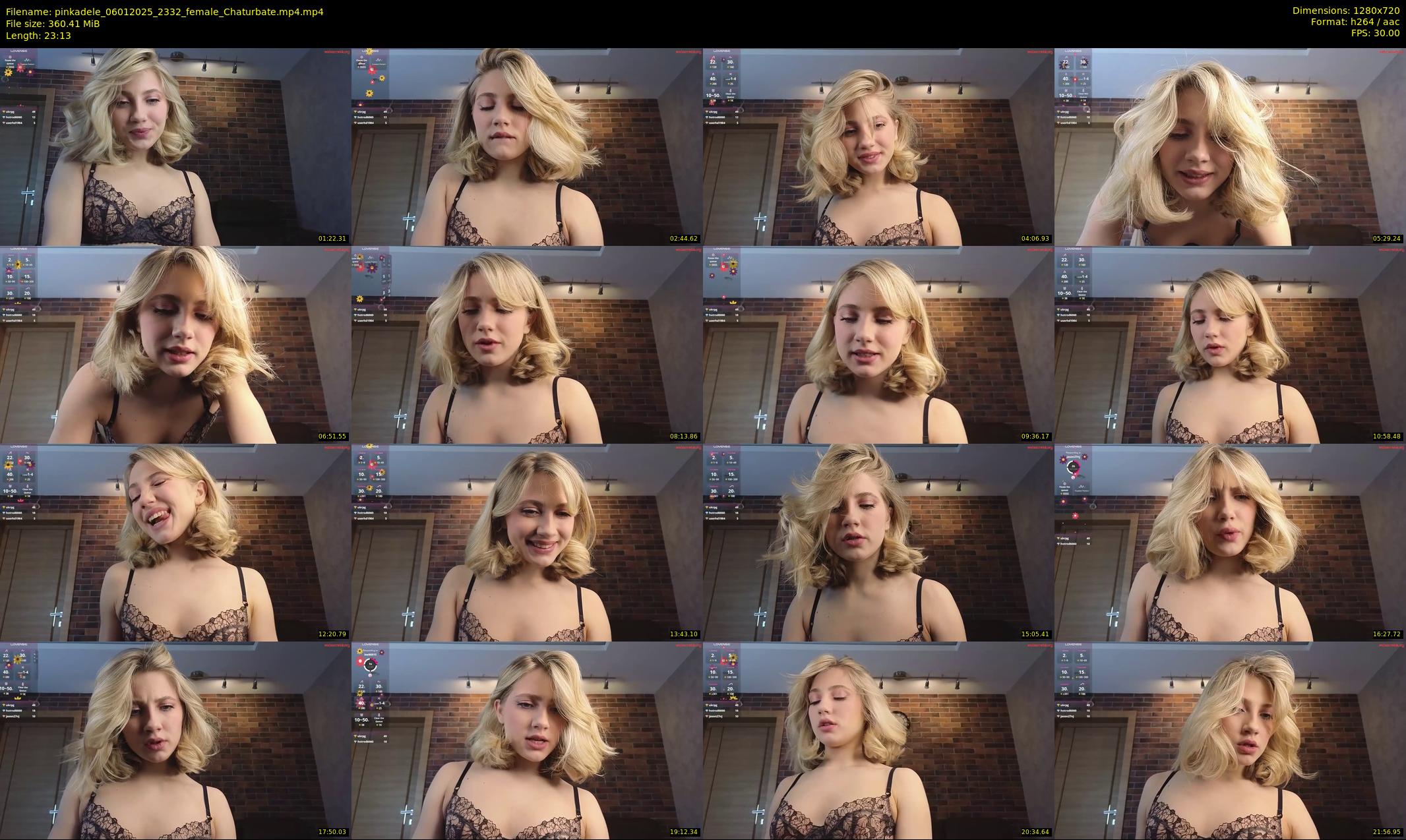 pinkadele — 24 minute Chaturbate female cam show recording, 720p, Jan 6, 2025