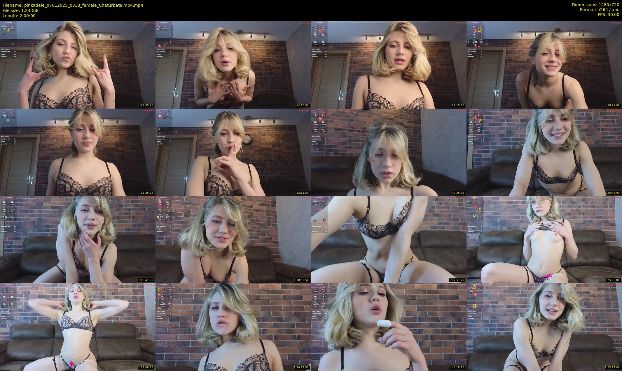 pinkadele — 120 minute Chaturbate female cam show recording, 720p, Jan 7, 2025