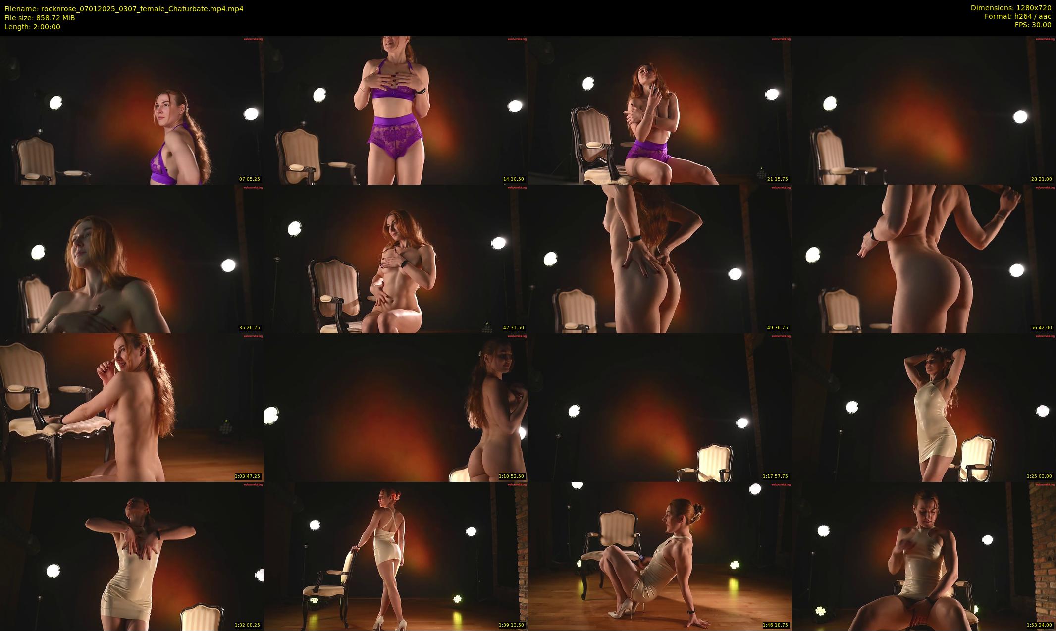 rocknrose — 120 minute Chaturbate female cam show recording, 720p, Jan 7, 2025