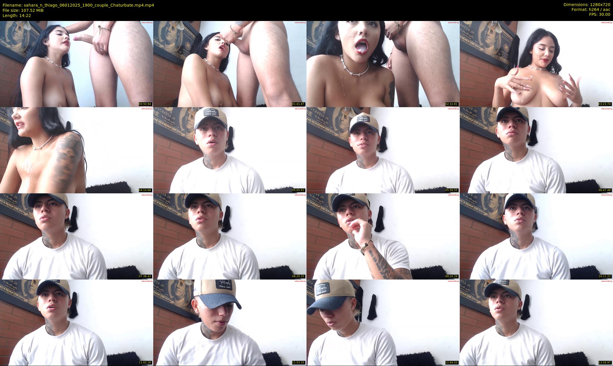 sahara_n_thiago — 15 minute Chaturbate couple cam show recording, 720p, Jan 6, 2025