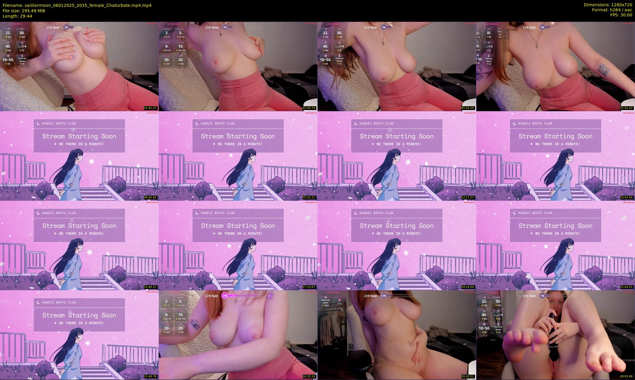saiiilormoon — 30 minute Chaturbate female cam show recording, 720p, Jan 6, 2025