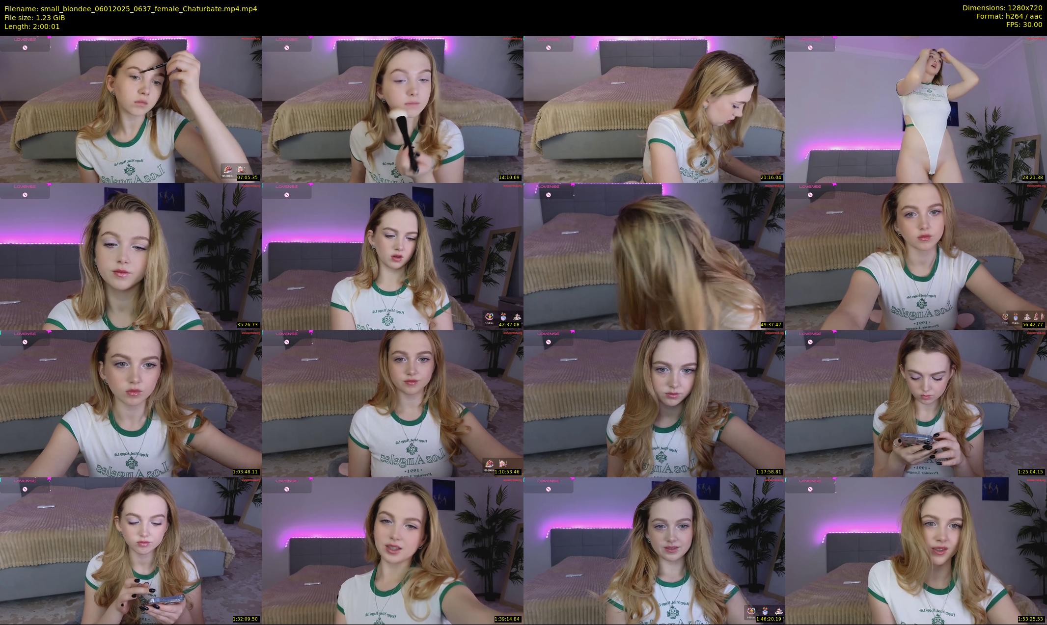 small_blondee — 121 minute Chaturbate female cam show recording, 720p, Jan 6, 2025