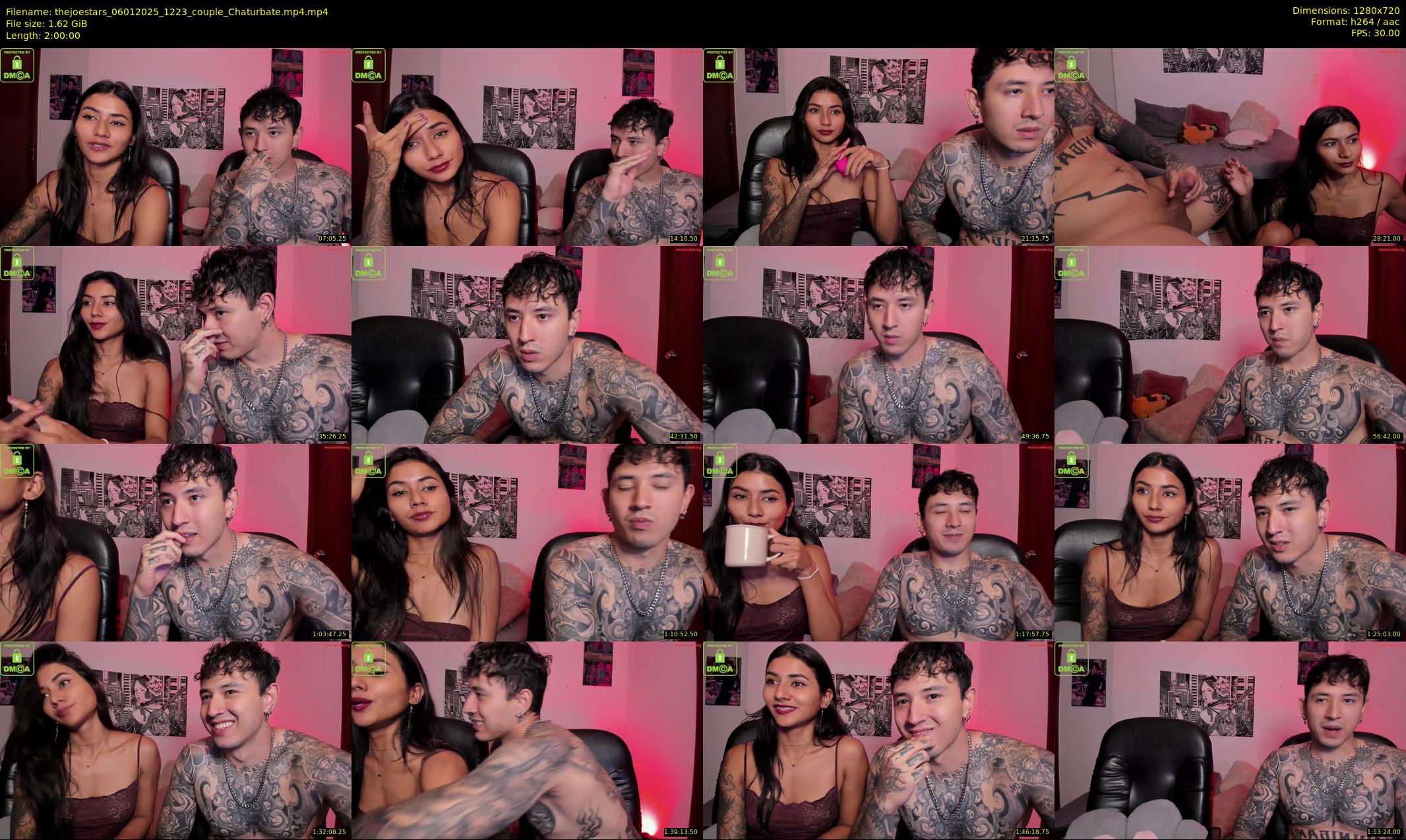 thejoestars — 120 minute Chaturbate couple cam show recording, 720p, Jan 6, 2025