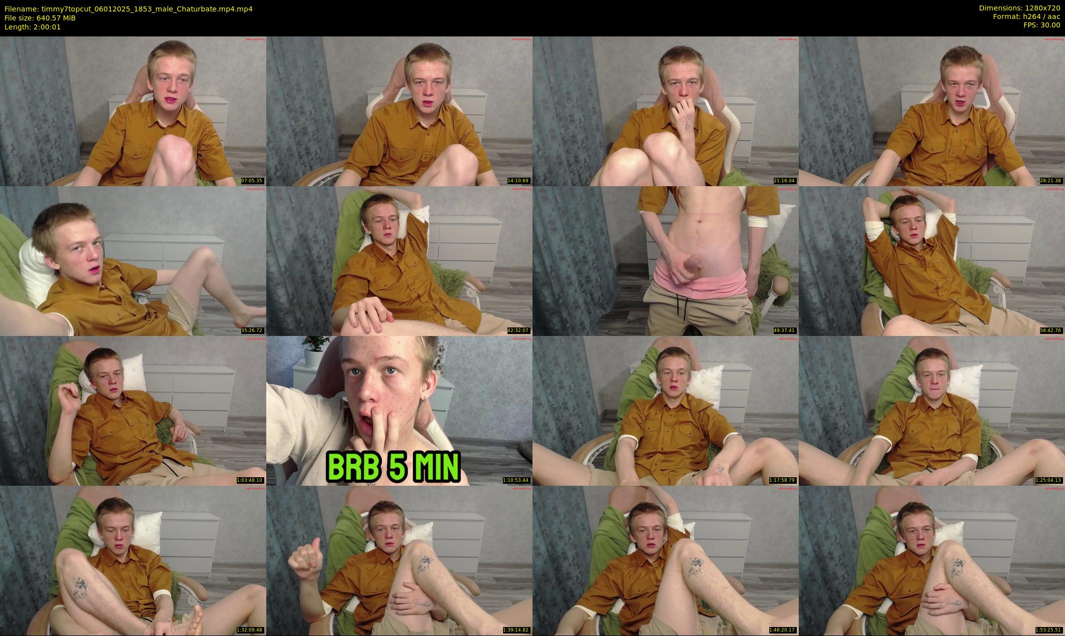 timmy7topcut — 121 minute Chaturbate male cam show recording, 720p, Jan 6, 2025