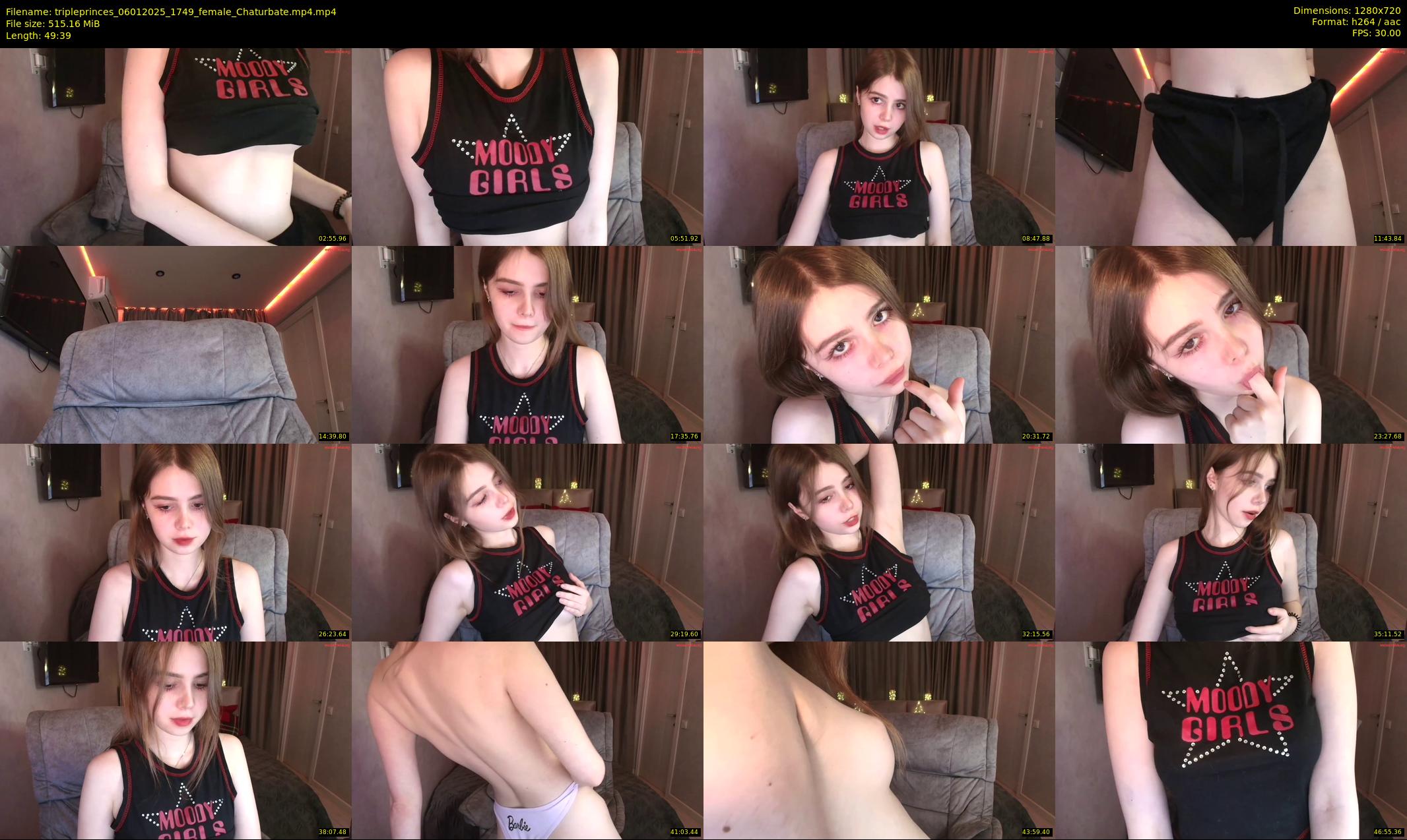 tripleprinces — 50 minute Chaturbate female cam show recording, 720p, Jan 6, 2025