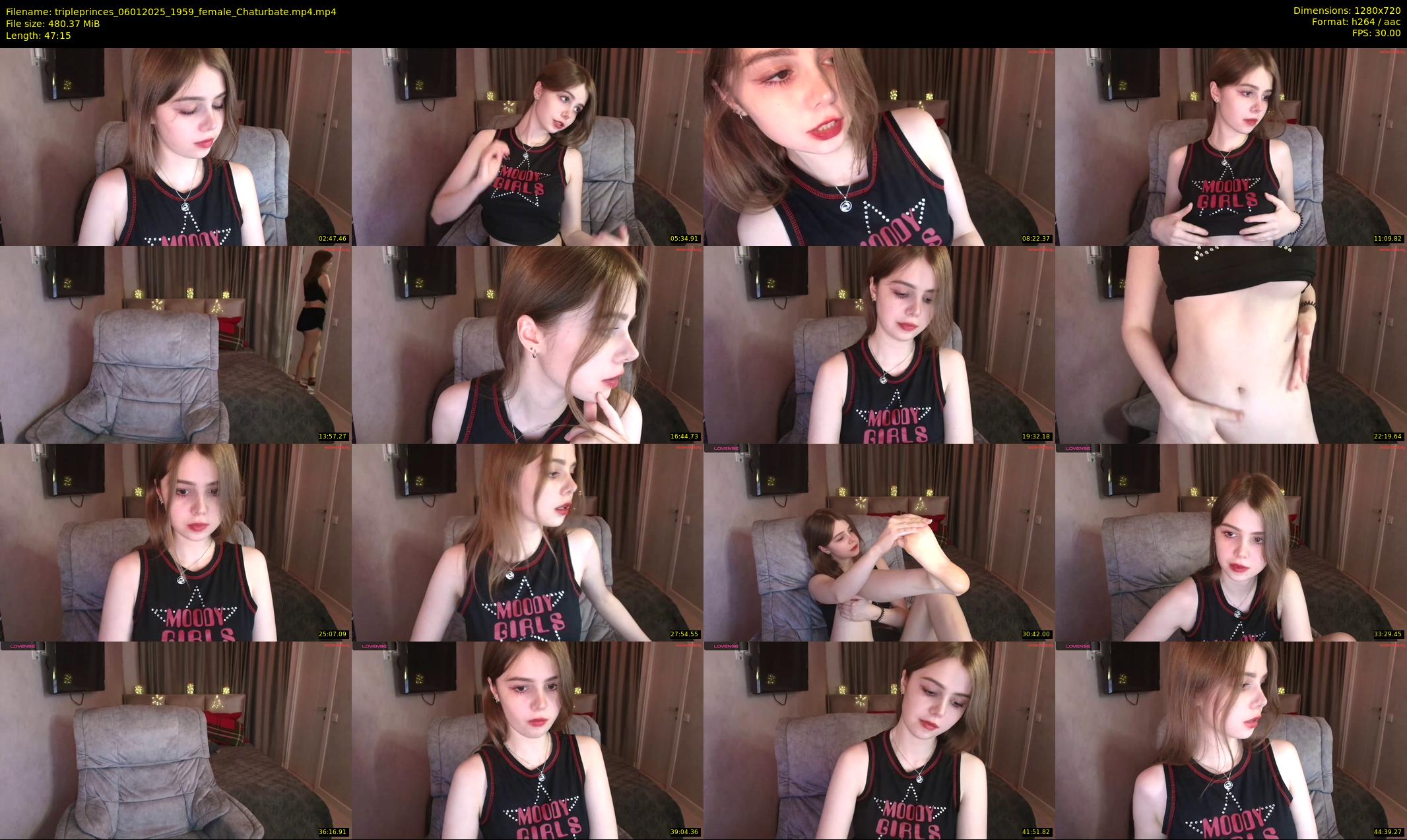 tripleprinces — 48 minute Chaturbate female cam show recording, 720p, Jan 6, 2025