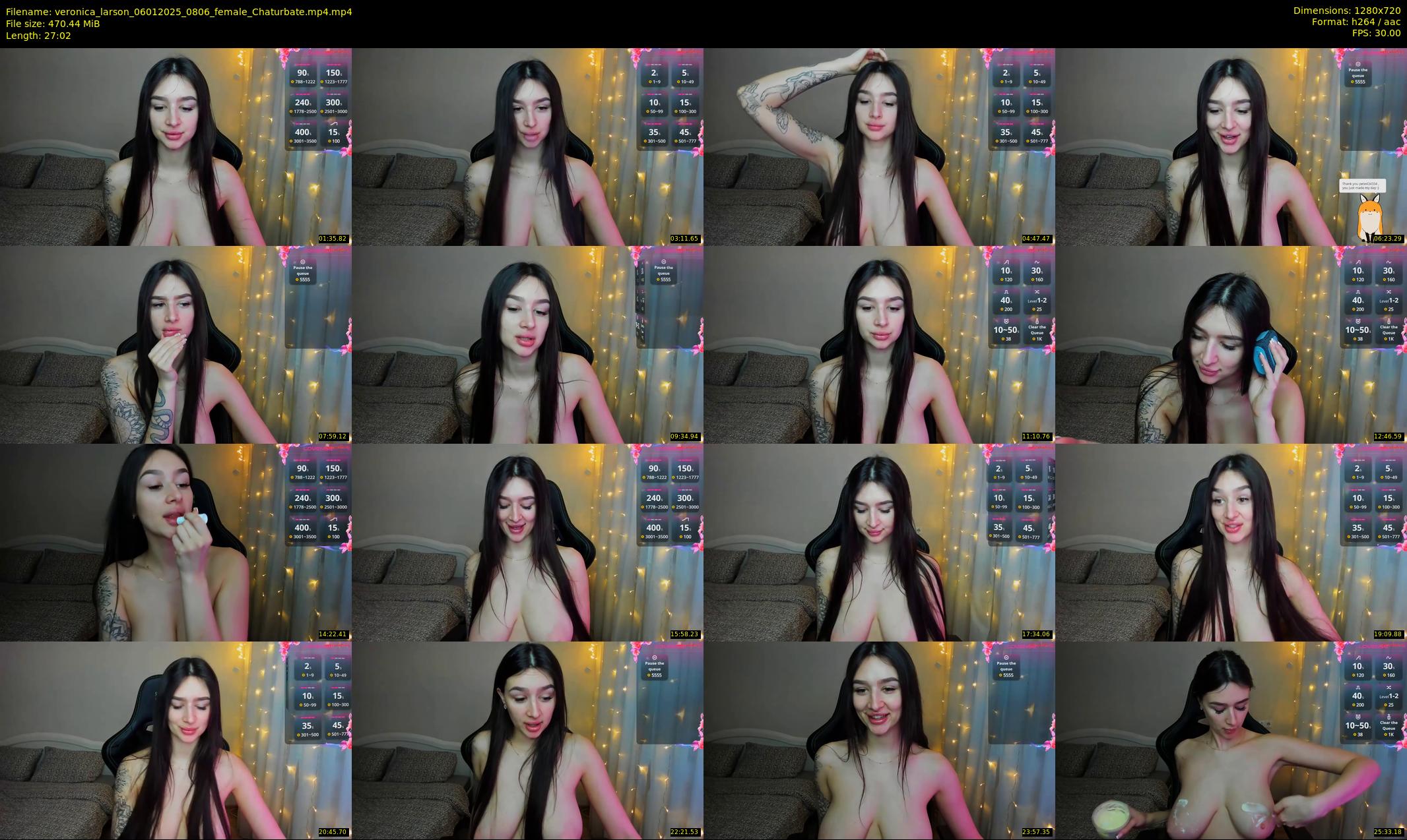 veronica_larson — 28 minute Chaturbate female cam show recording, 720p, Jan 6, 2025