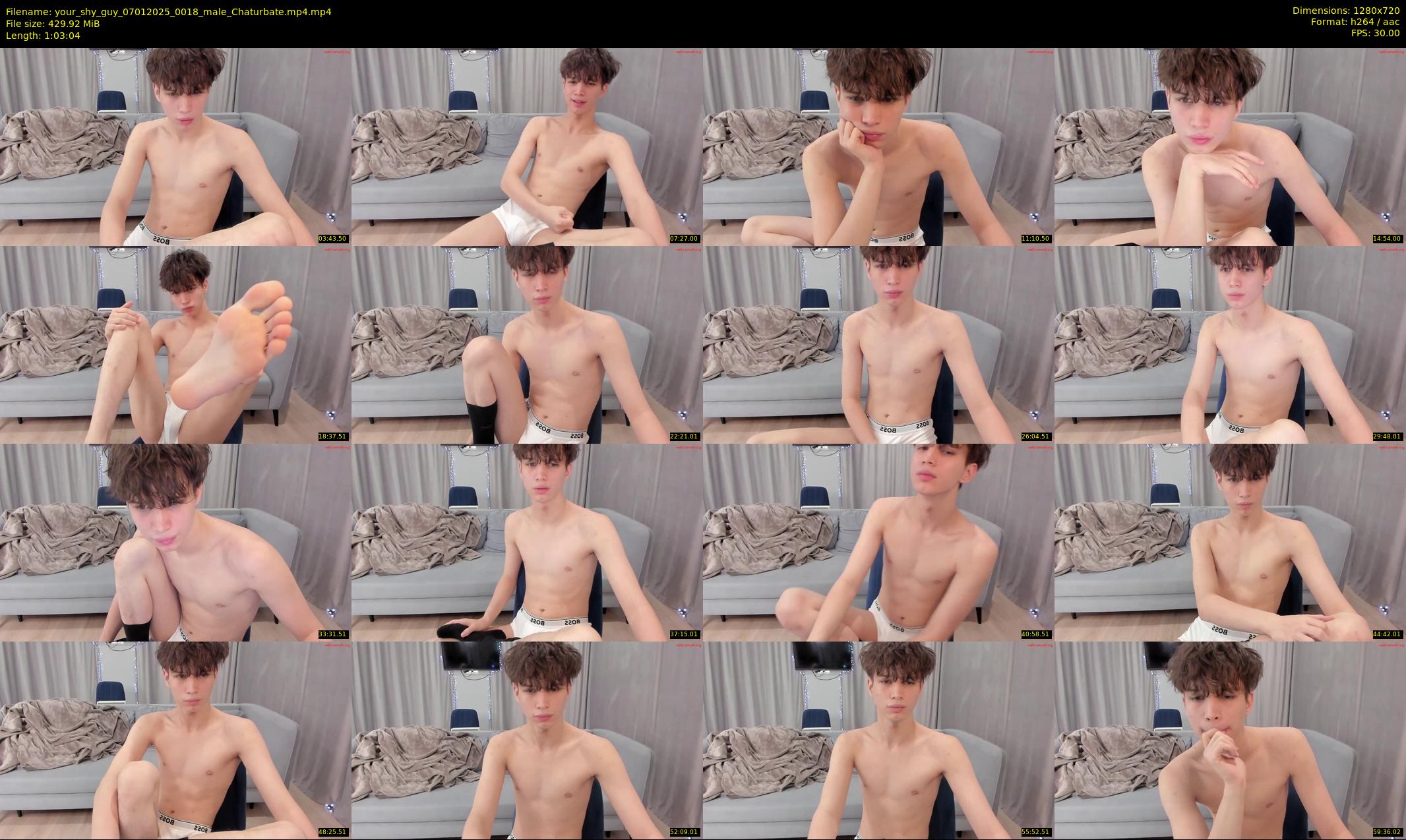 your_shy_guy — 64 minute Chaturbate male cam show recording, 720p, Jan 7, 2025