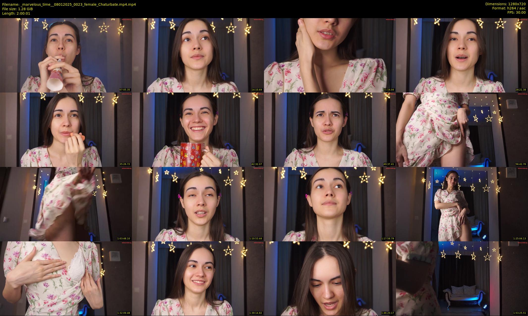 _marvelous_time_ — 121 minute Chaturbate female cam show recording, 720p, Jan 8, 2025
