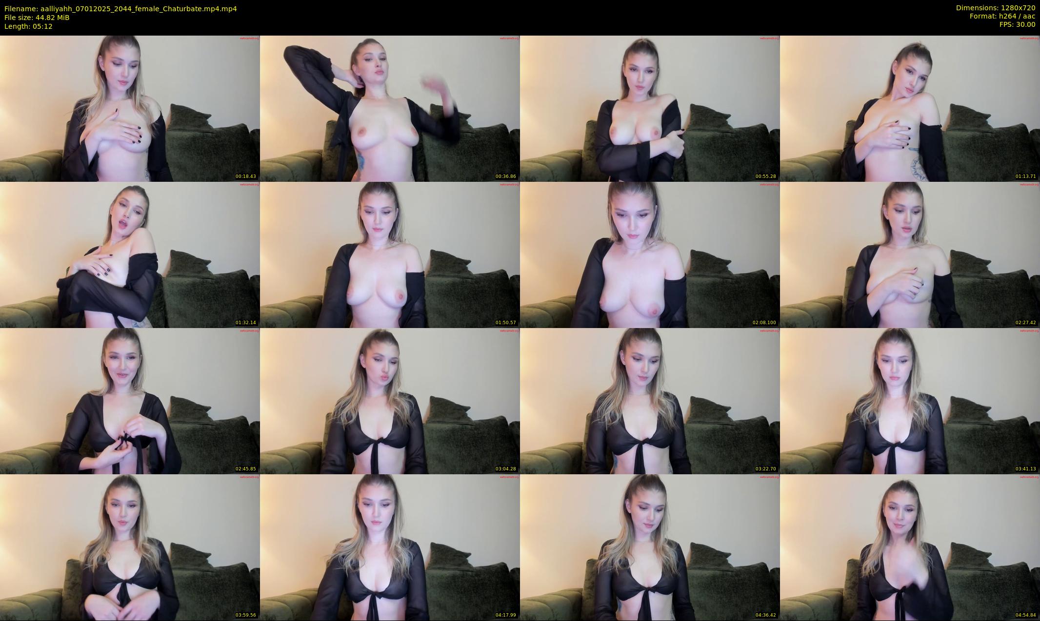 aalliyahh — 6 minute Chaturbate female cam show recording, 720p, Jan 7, 2025