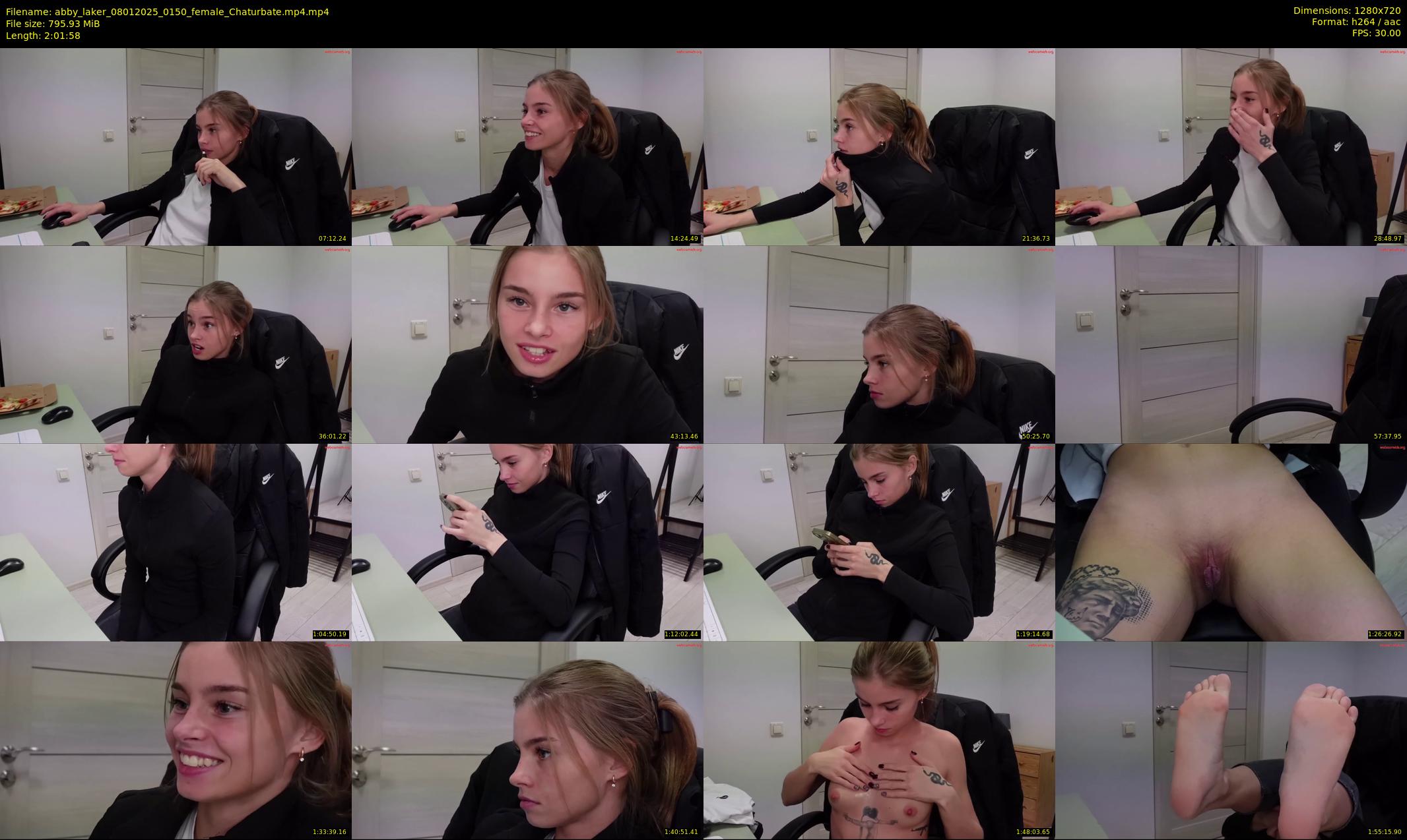 abby_laker — 122 minute Chaturbate female cam show recording, 720p, Jan 8, 2025