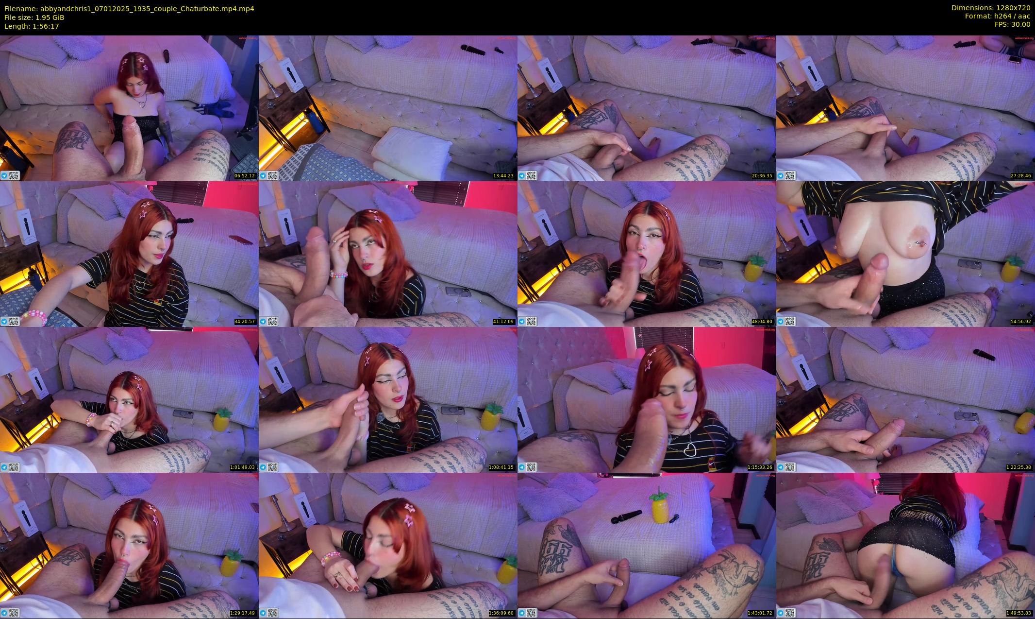 abbyandchris1 — 117 minute Chaturbate couple cam show recording, 720p, Jan 7, 2025