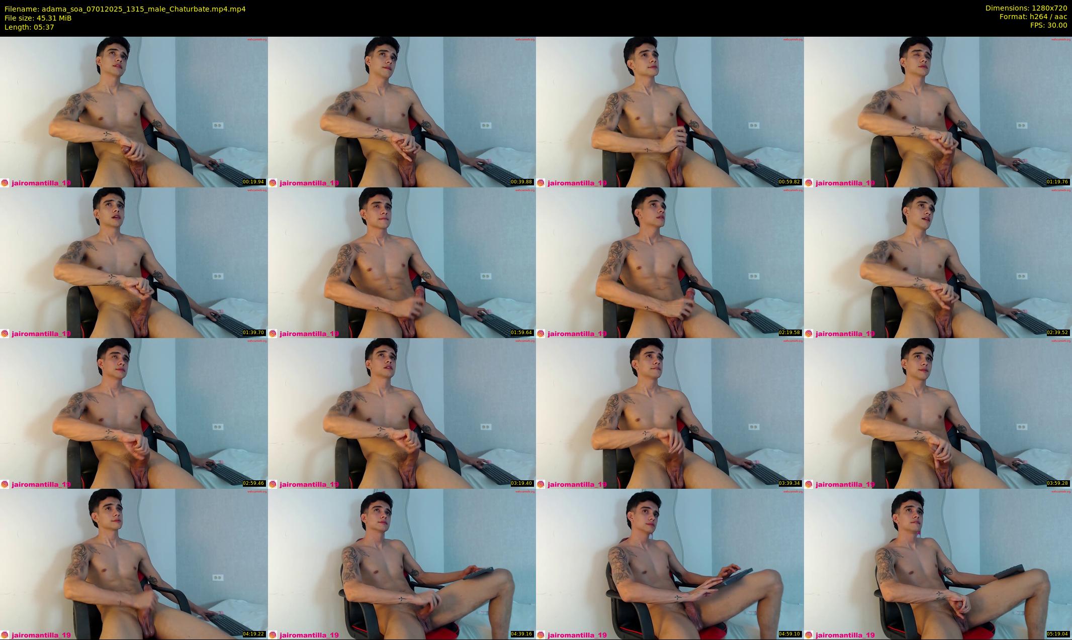 adama_soa — 6 minute Chaturbate male cam show recording, 720p, Jan 7, 2025
