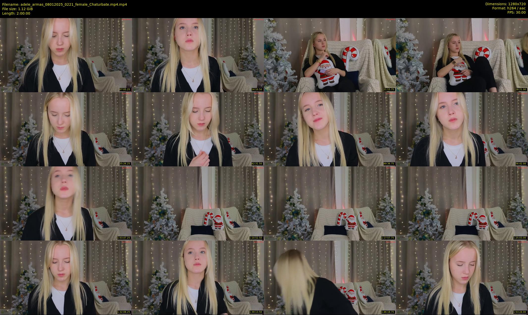 adele_armas — 120 minute Chaturbate female cam show recording, 720p, Jan 8, 2025