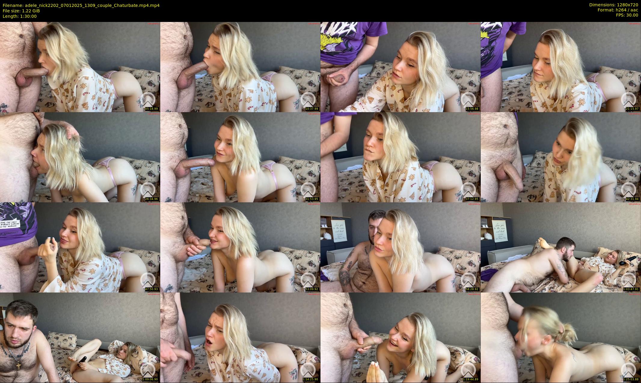 adele_nick2202 — 90 minute Chaturbate couple cam show recording, 720p, Jan 7, 2025