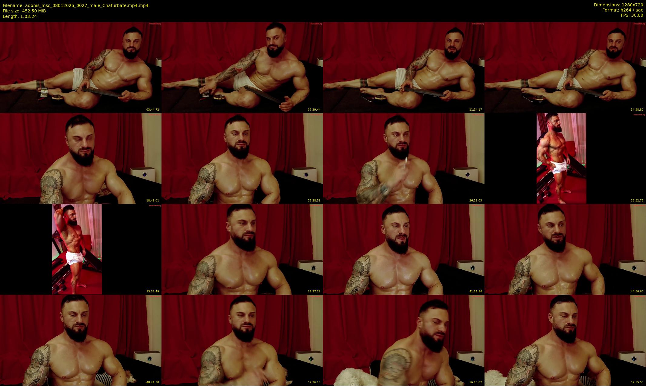 adonis_msc — 64 minute Chaturbate male cam show recording, 720p, Jan 8, 2025
