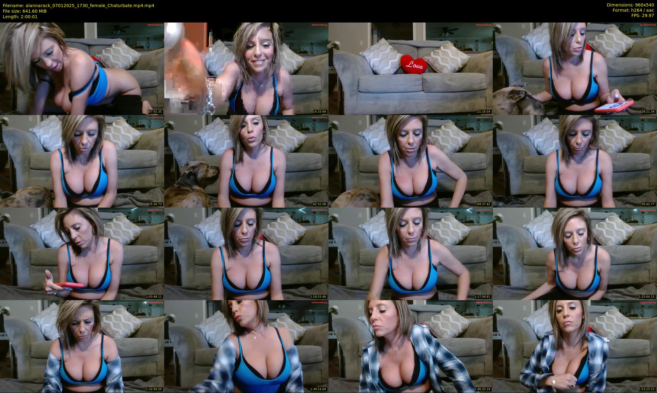 alannarack — 121 minute Chaturbate female cam show recording, 480p, Jan 7, 2025