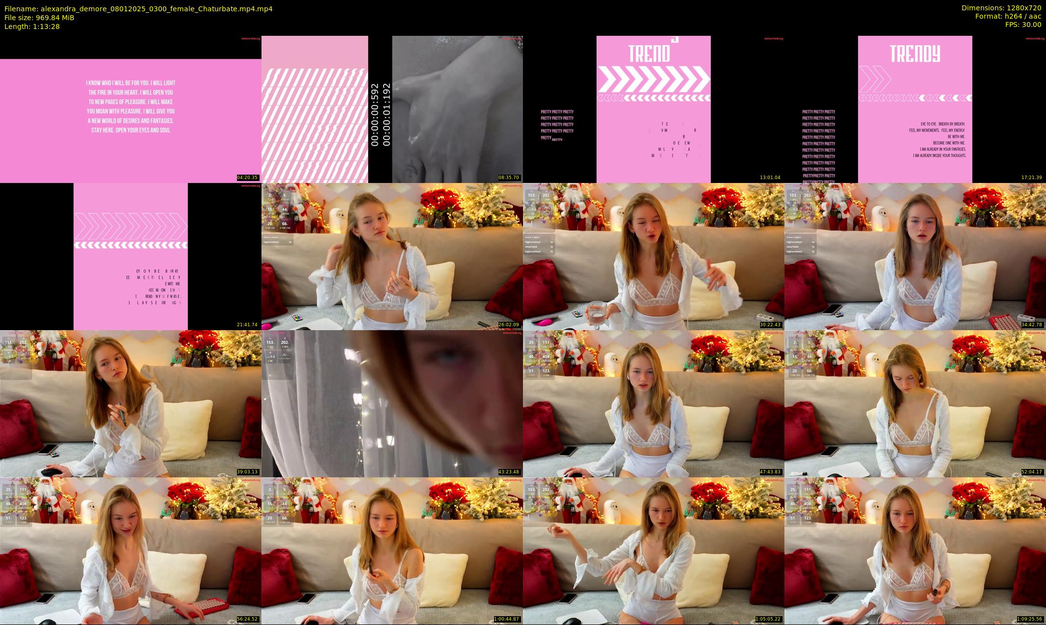 alexandra_demore — 74 minute Chaturbate female cam show recording, 720p, Jan 8, 2025