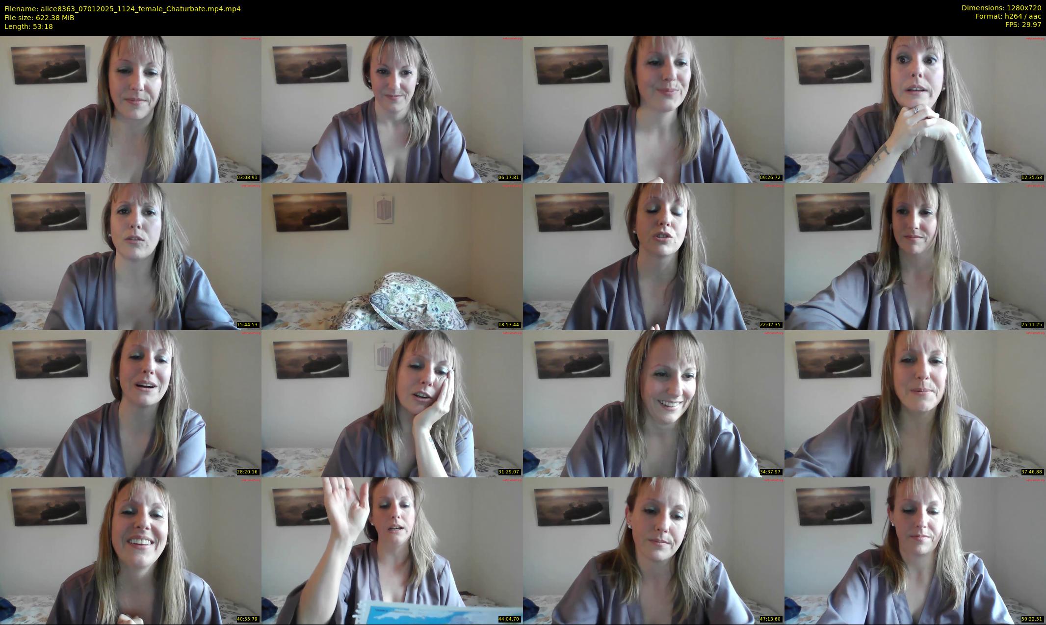 alice8363 — 54 minute Chaturbate female cam show recording, 720p, Jan 7, 2025