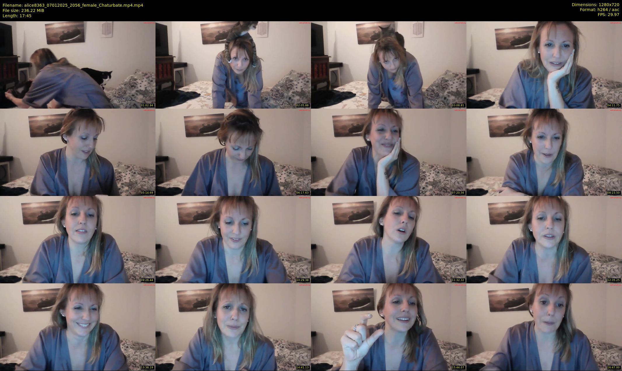 alice8363 — 18 minute Chaturbate female cam show recording, 720p, Jan 7, 2025