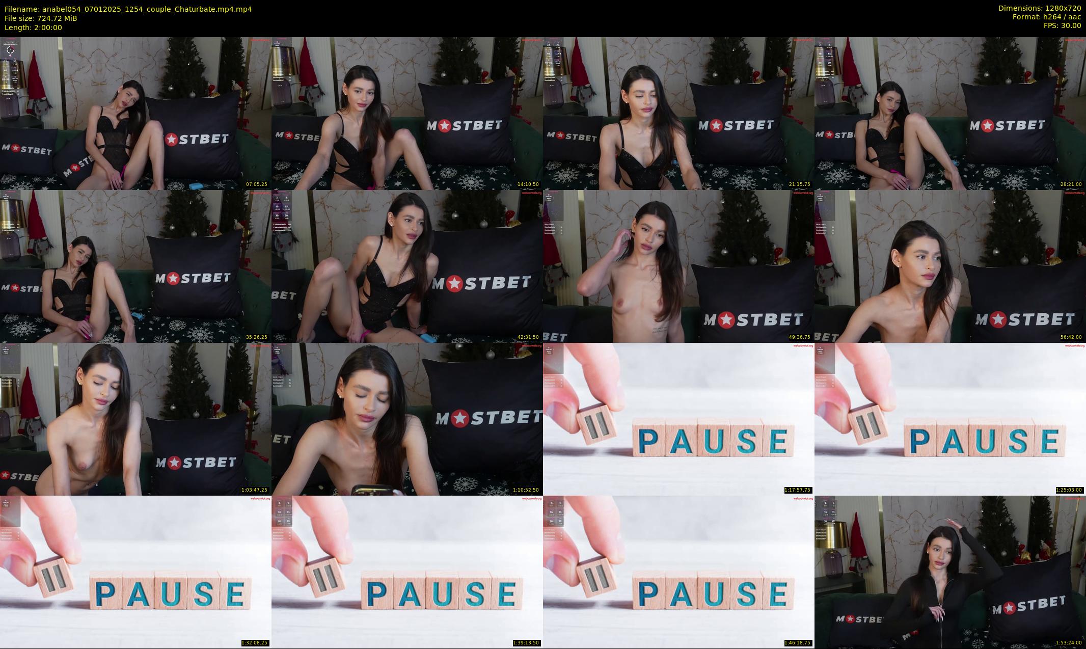 anabel054 — 120 minute Chaturbate female cam show recording, 720p, Jan 7, 2025